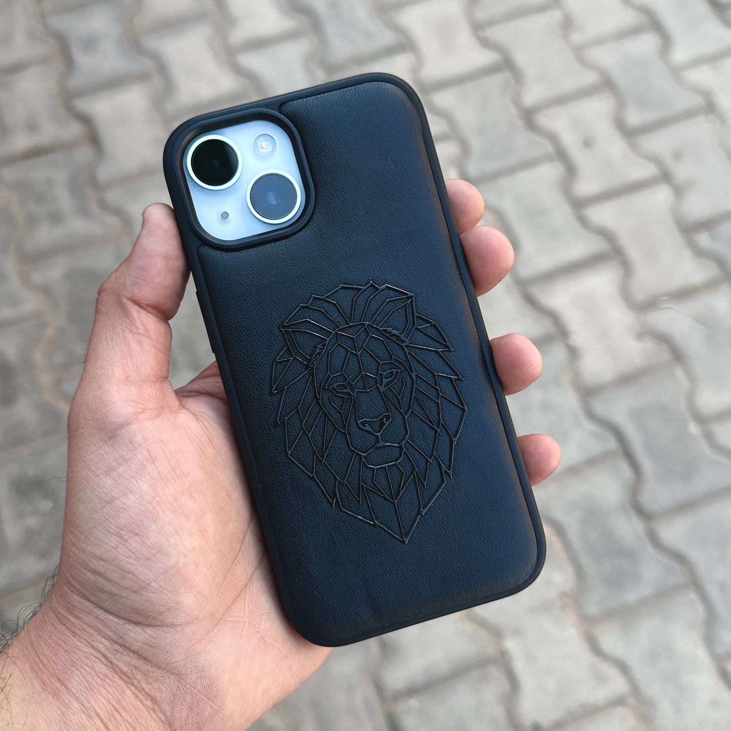 Movenchy 3D Lion Case Black ( No. 1292 )