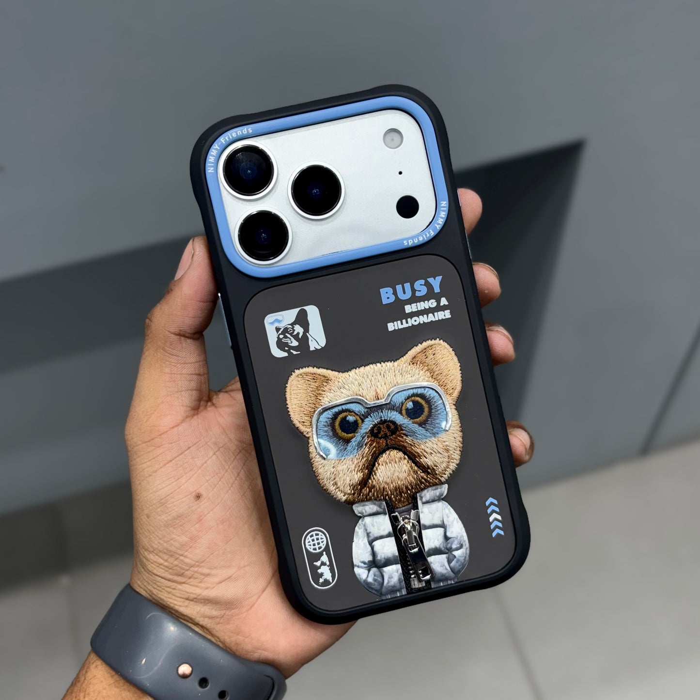 NIMMY DOG CASE - BLACK BLUE ( No. 2406 )