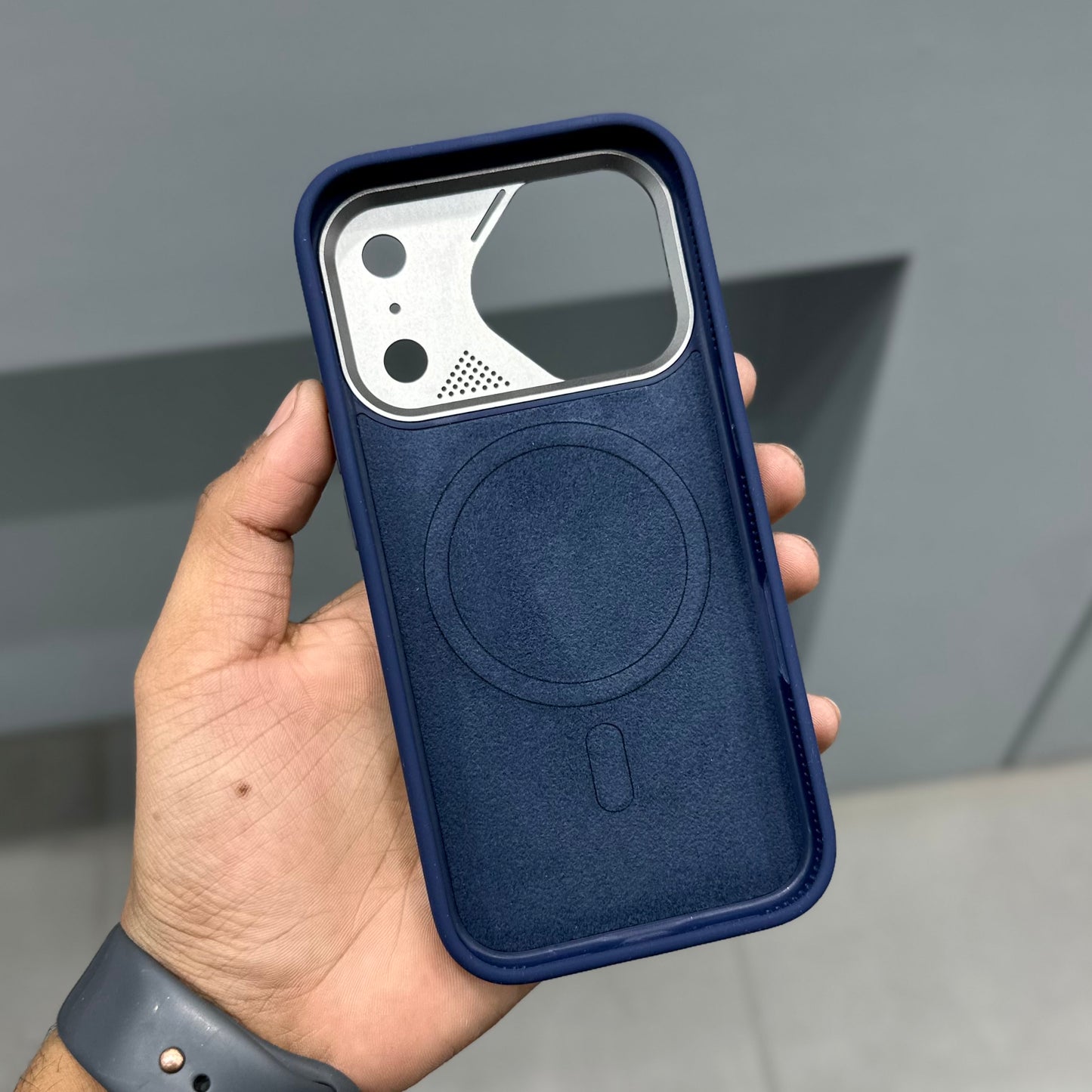 CMAQ IRON EDGE MAGSAFE CASE - BLUE GREY ( No. 2999 )