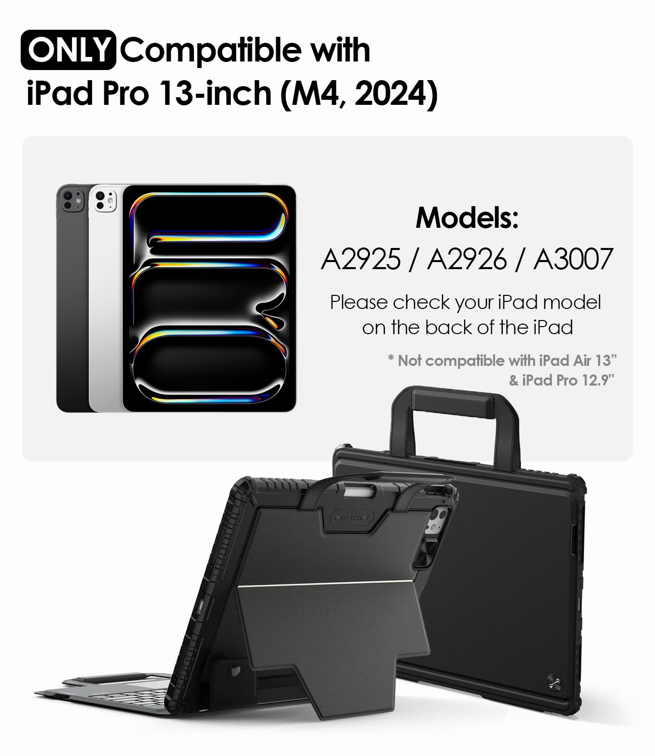 Nillkin Bumper go Keboard Case With Handle-Black ( No.1358 )