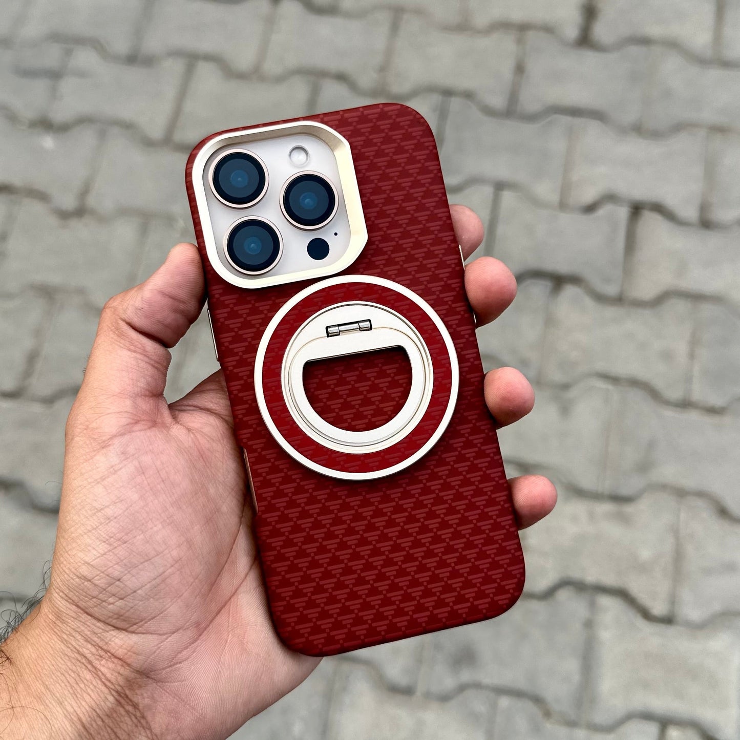 Carbon TXT Magsafe Stand-Red ( No. 1909 )