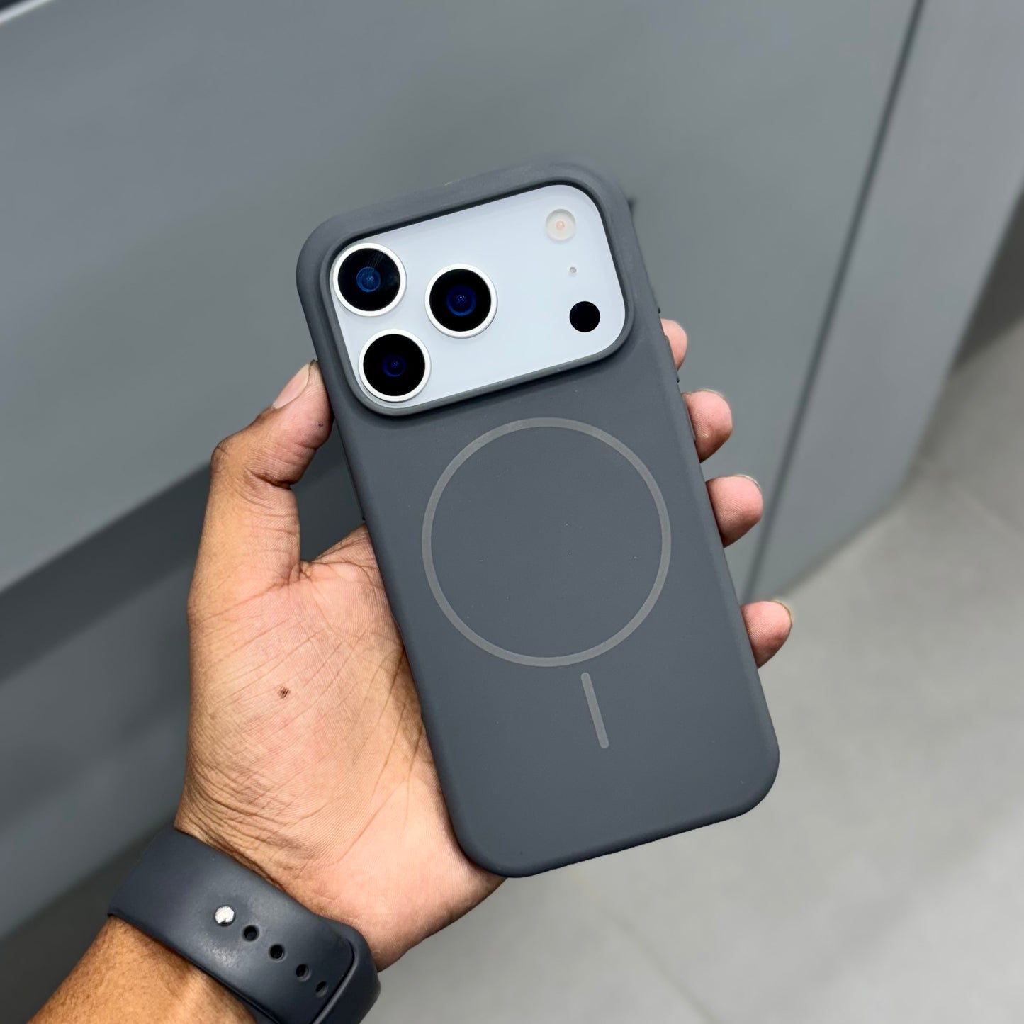 Honaiya Silicone With Magsafe Case ( No. 2066 )