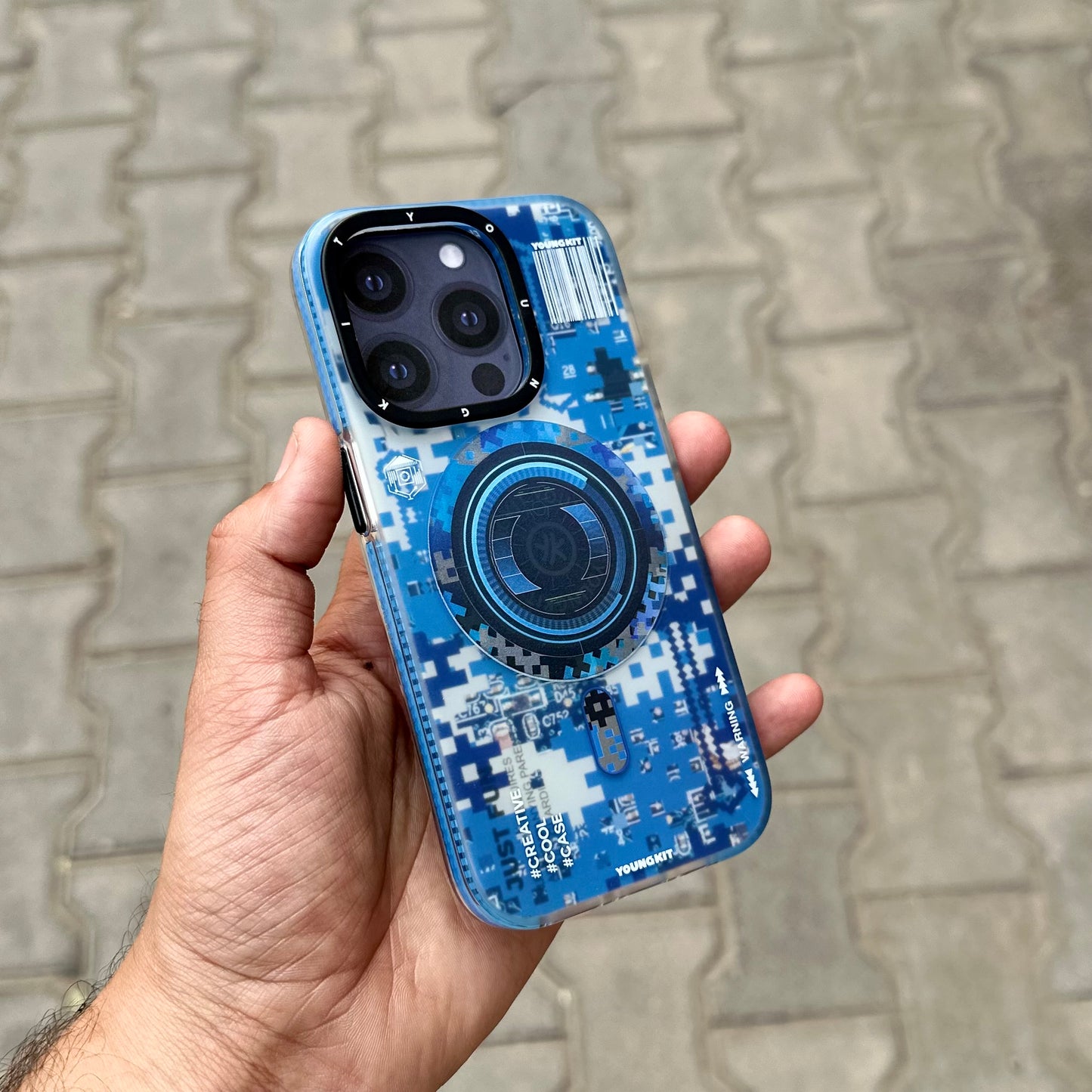 Youngkit Camoflage Circuit Case-Blue ( No. 1416 )