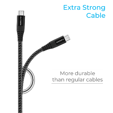 Ambrane USB To Micro Nylon Braided Cable-BCM 15 ( No. 004 )