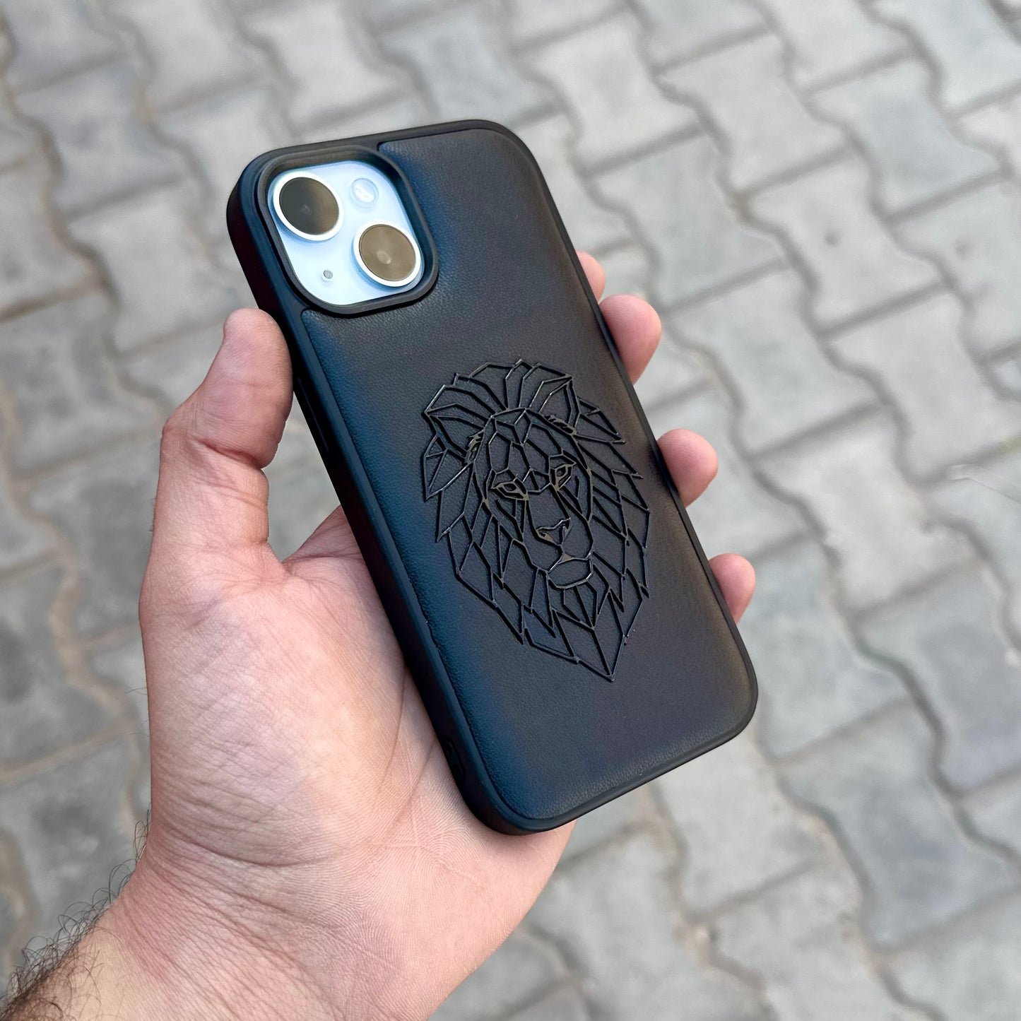 Movenchy 3D Lion Case Black ( No. 1292 )
