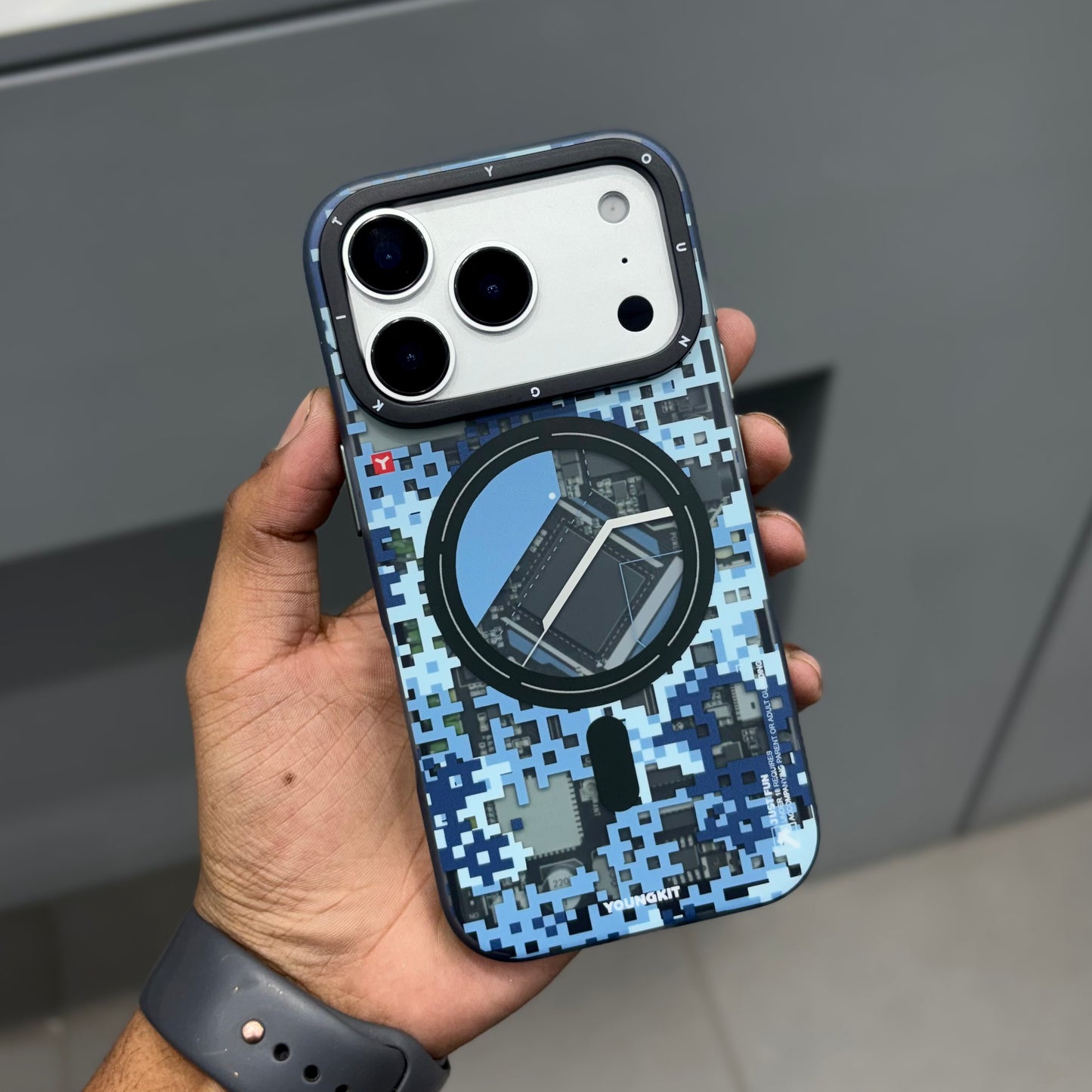 YOUNGKIT CEMO MAGSAFE CASE - BLUE ( No. 2395 )