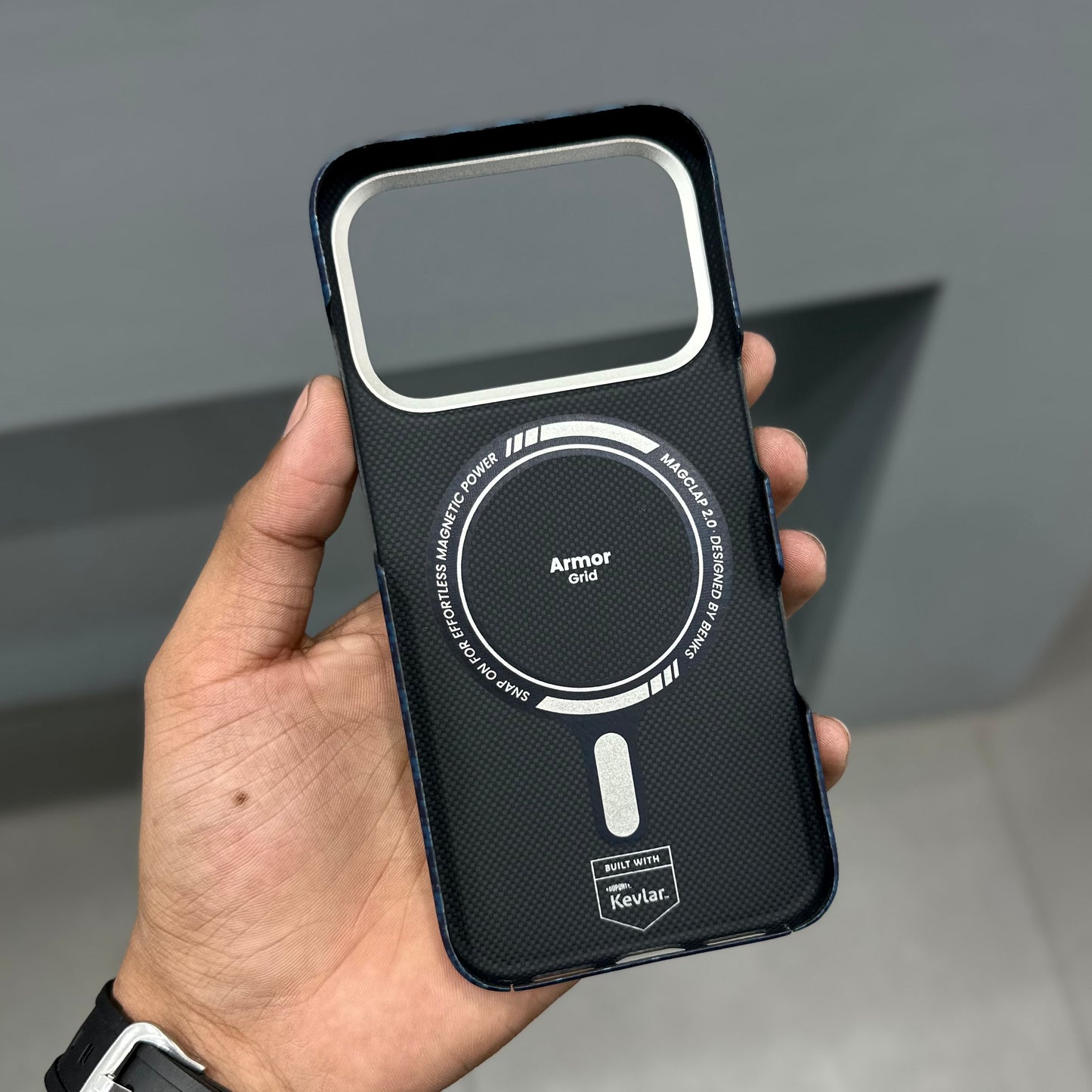 BENKS MONTAGE REAL CARBON CASE MAGSAFE -BLACK ( No. 2831 )