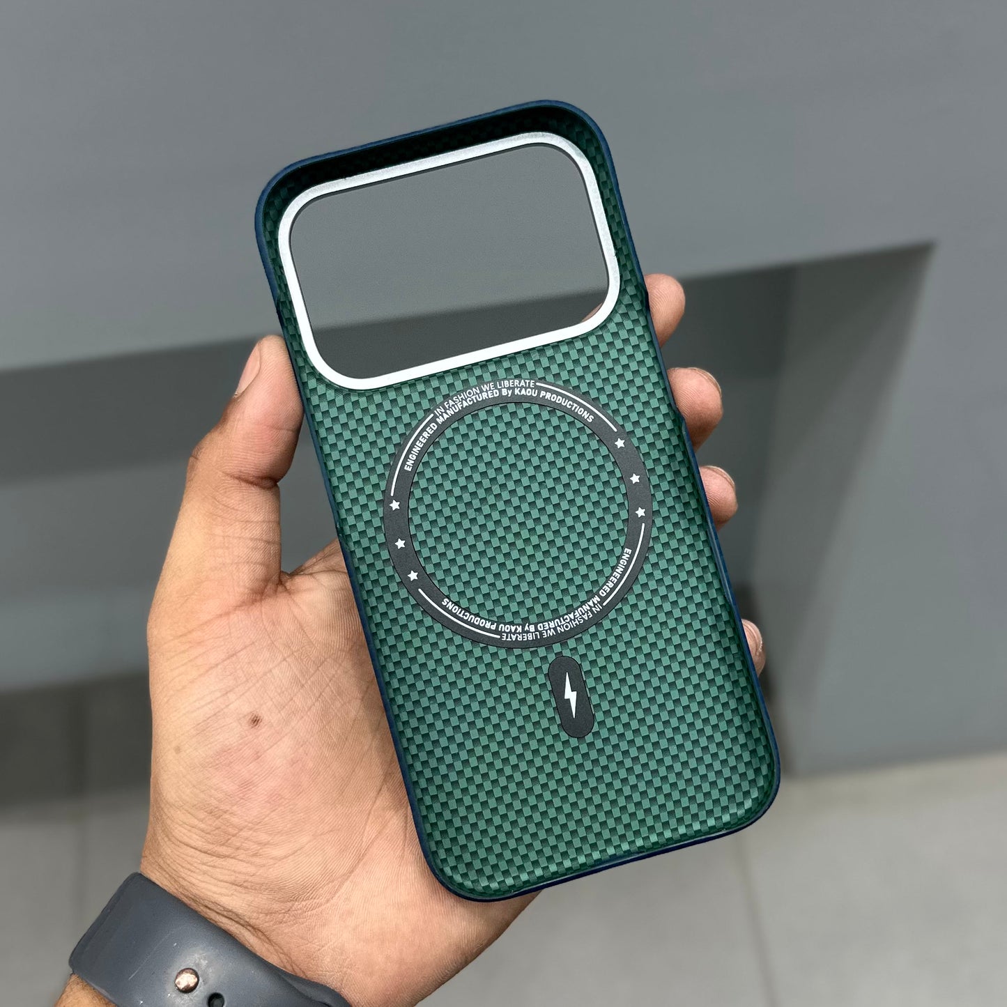 KAOU CARBON STEALTH MAGSAFE-BLUE ( No. 3227 )