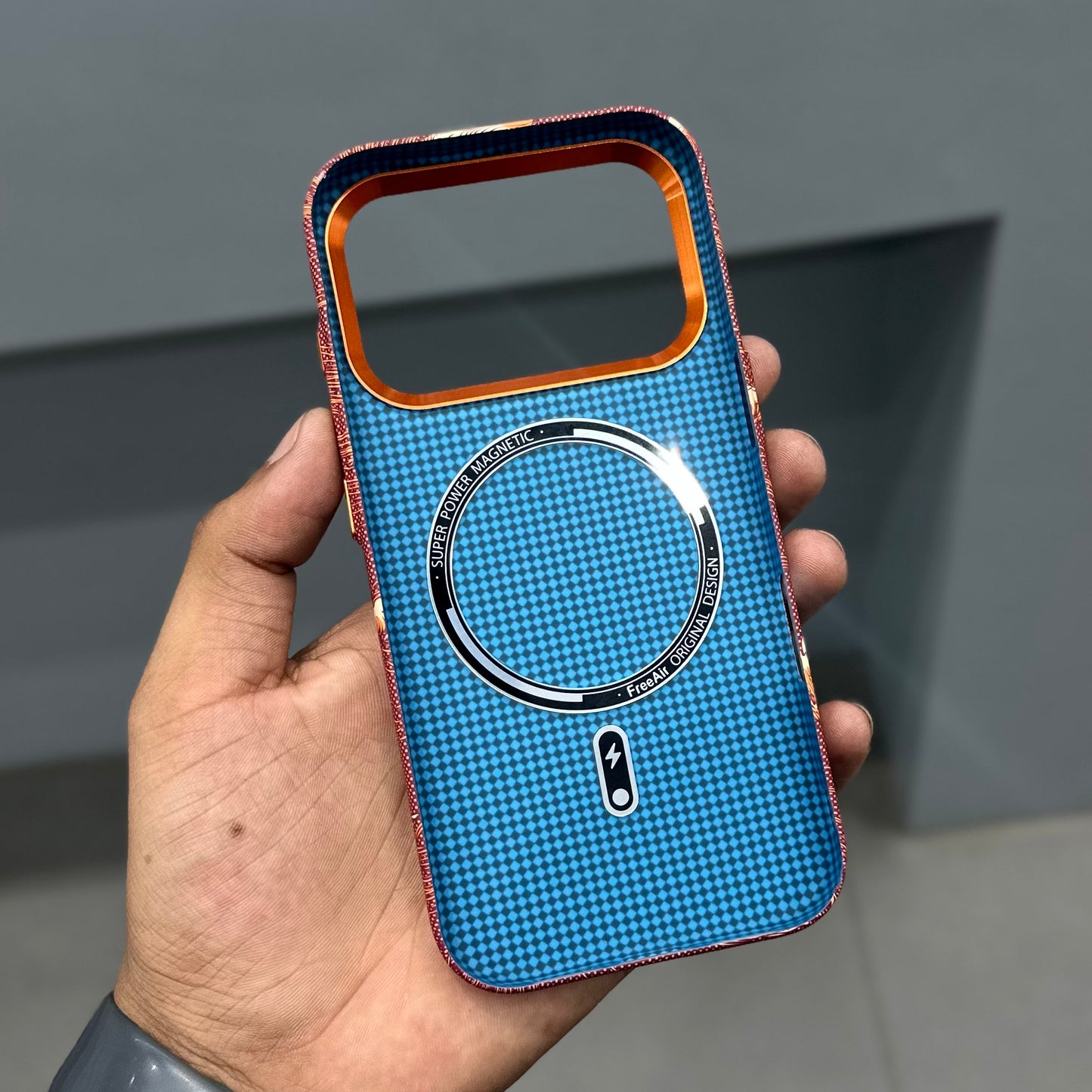 LUXO MAGSAFE CASE SEA WAVES - ORANGE ( No. 3669 )