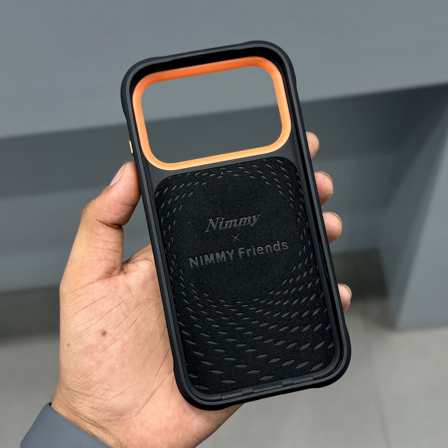 NIMMY MAGSAFE CASE - BLACK ORANGE ( No. 2695 )