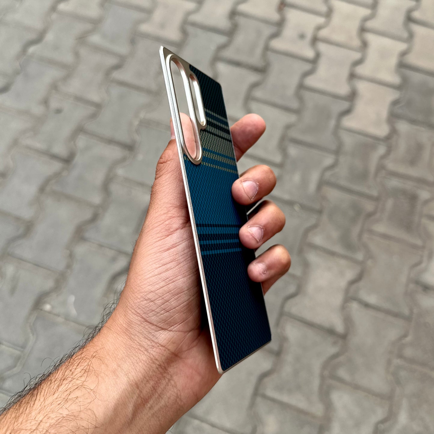 Movenchy Carbon Magclap Case- Blue- Samsung ( No. 1802 )