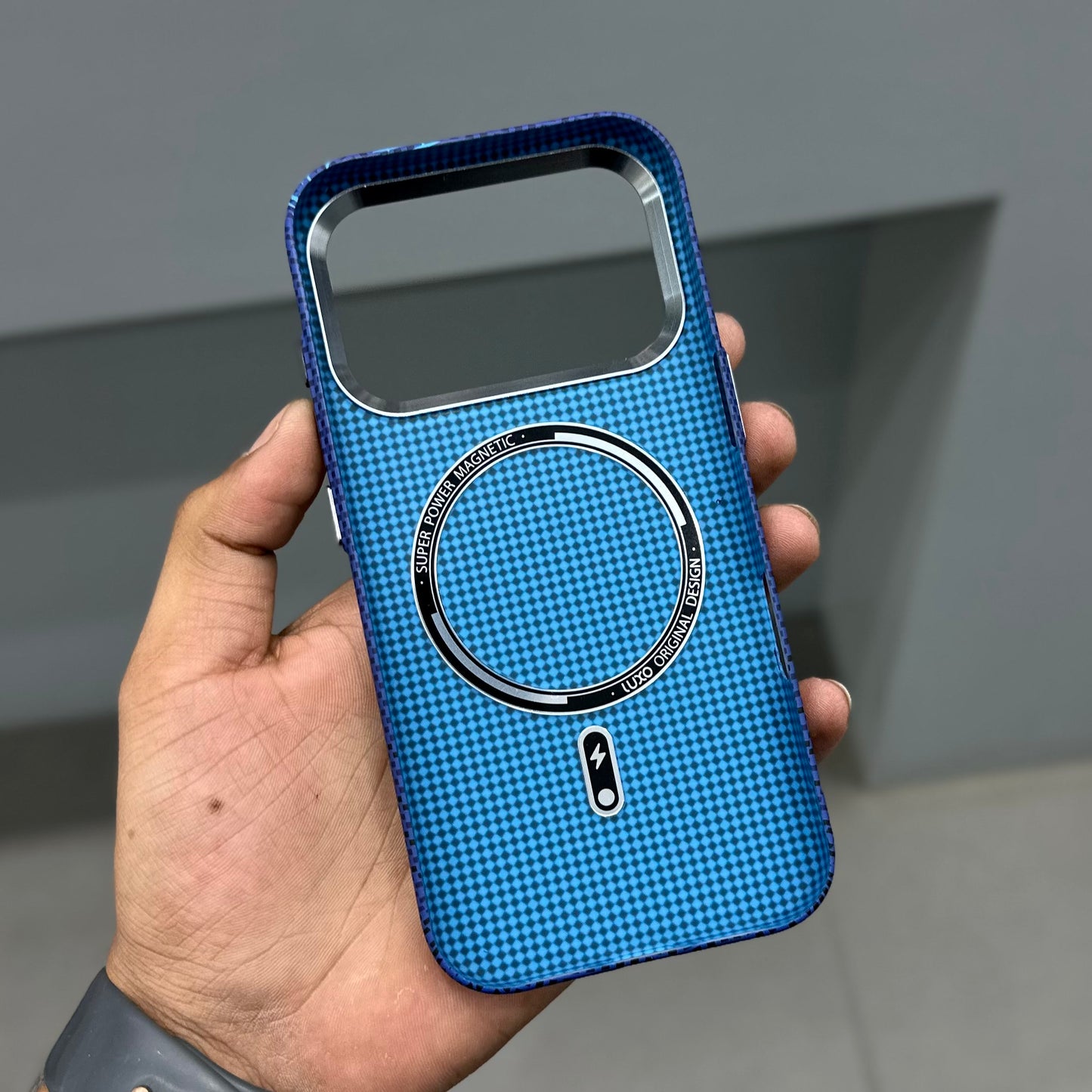 LUXO MAGSAFE CASE - BLUE STARS ( No. 3579 )