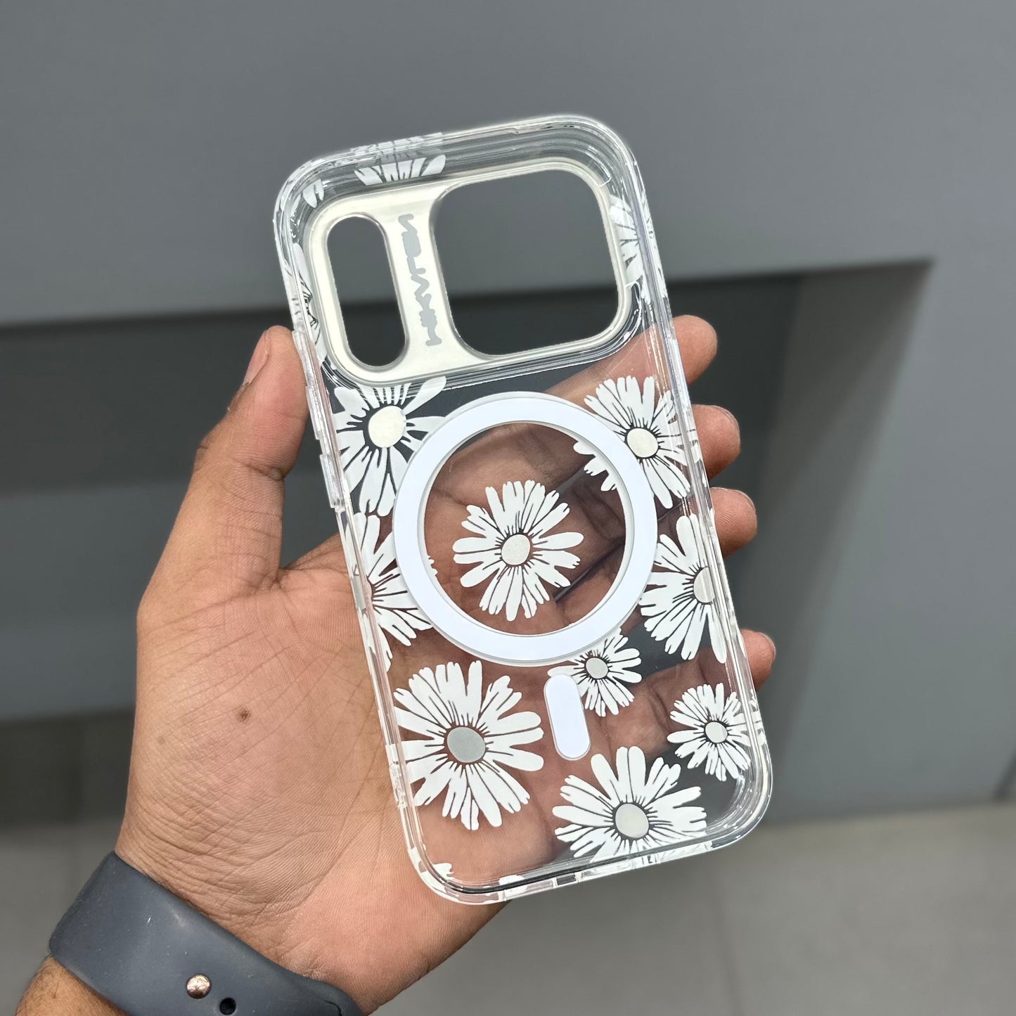 MIKALEN FLOWER MAGSAFE - SILVER ( No. 3064 )