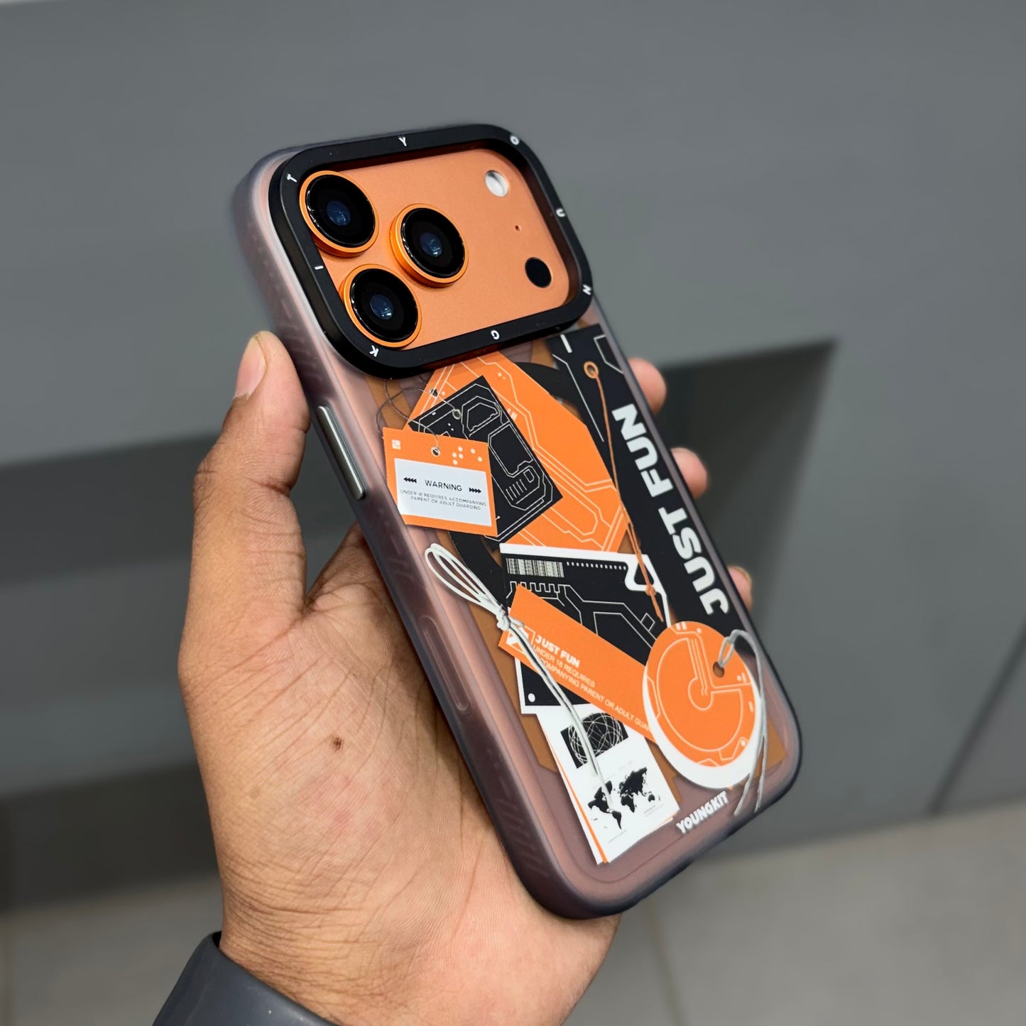 YOUNGKIT JUSTFUN Magsafe Case - Orange ( No. 2311 )