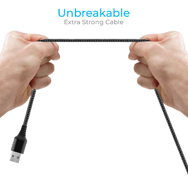 Ambrane USB To Micro Nylon Braided Cable-BCM 15 ( No. 004 )