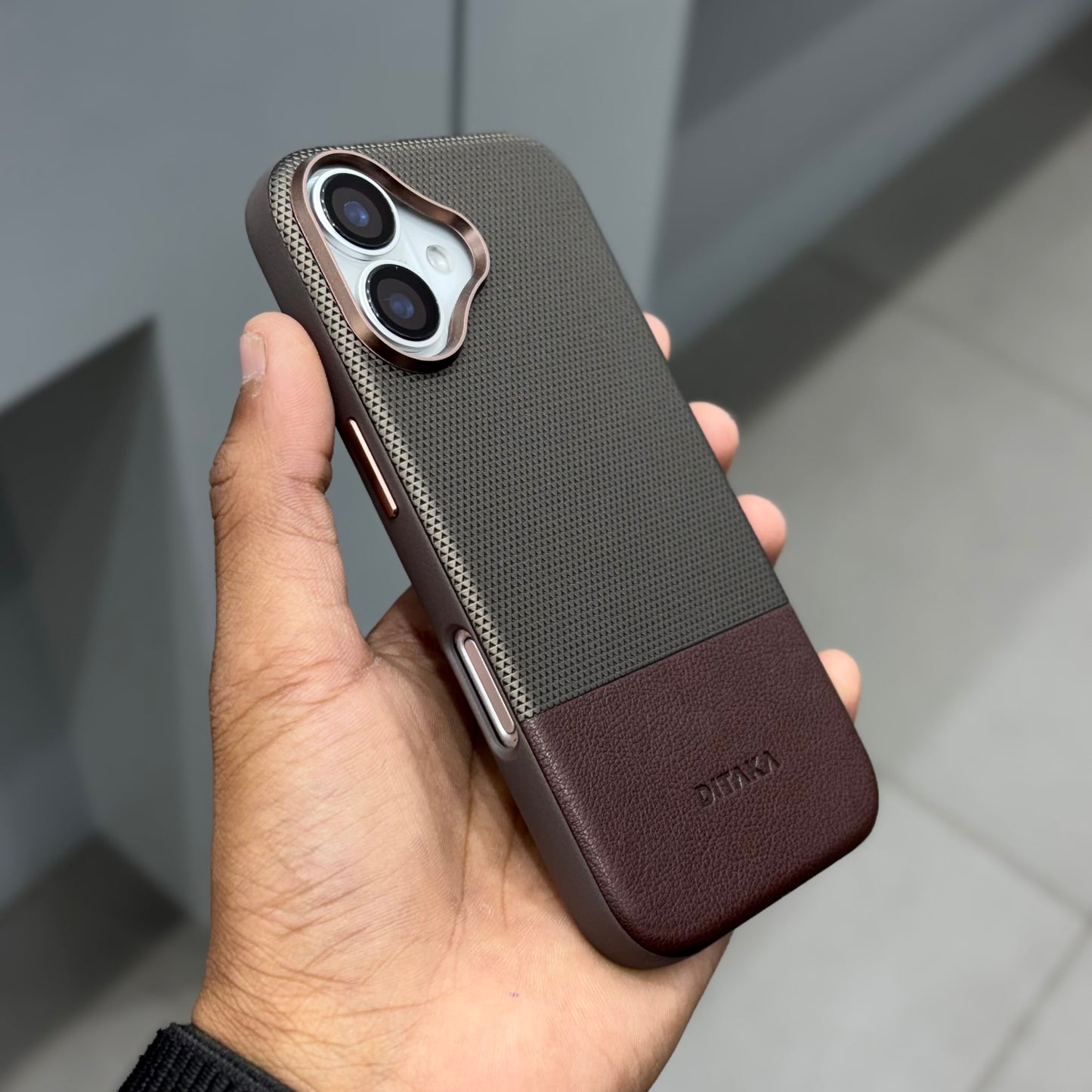 DITAKA 2 Col Case - Dark Brown ( No. 2246 )