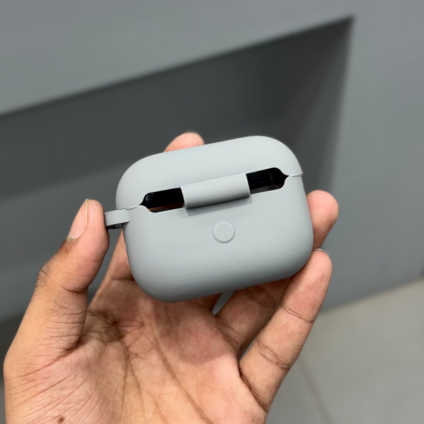 AIRPODS SILICON CASE - DARK GREY ( No. 2669 )