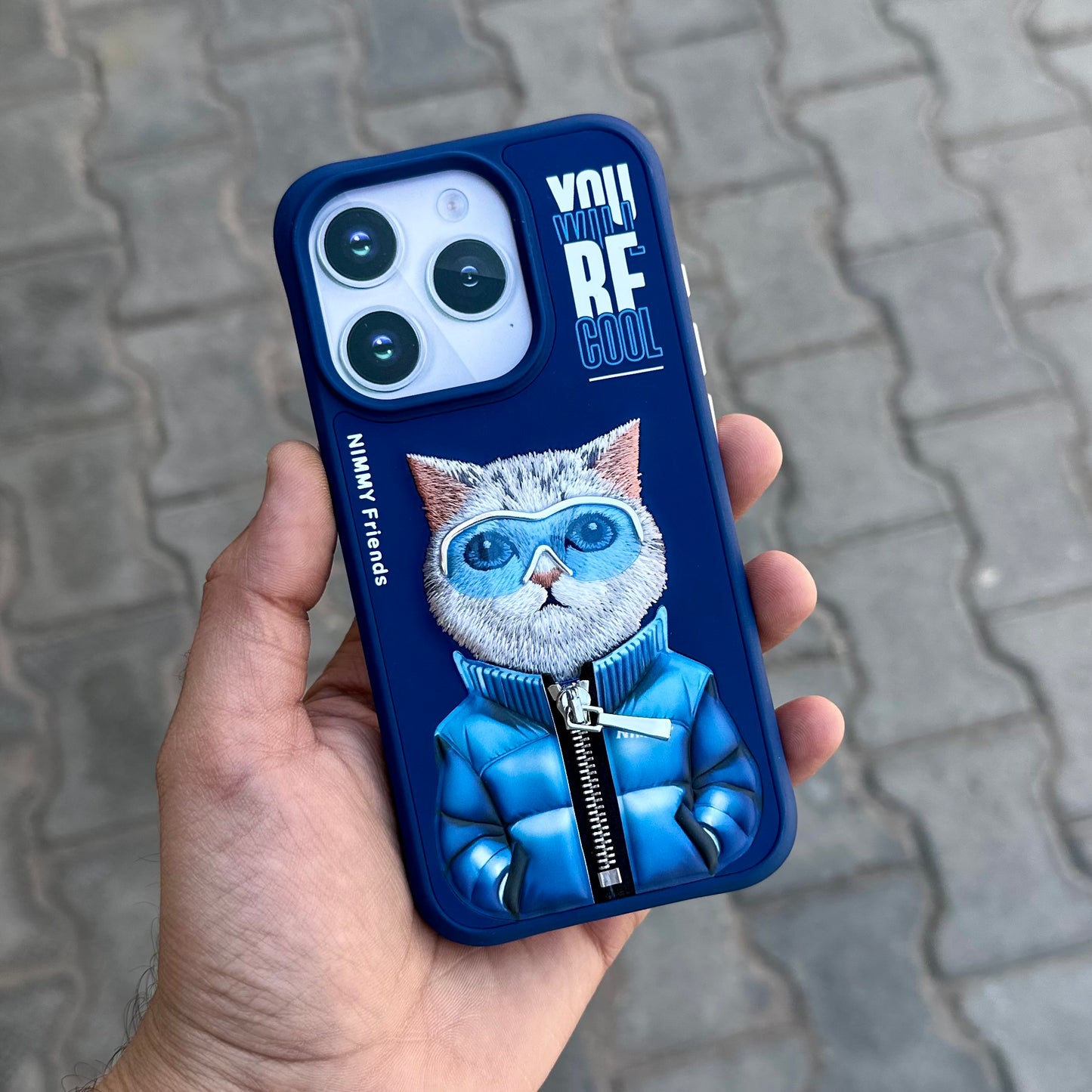 Nimmy Zipper Cat Case-Blue ( No. 1329 )