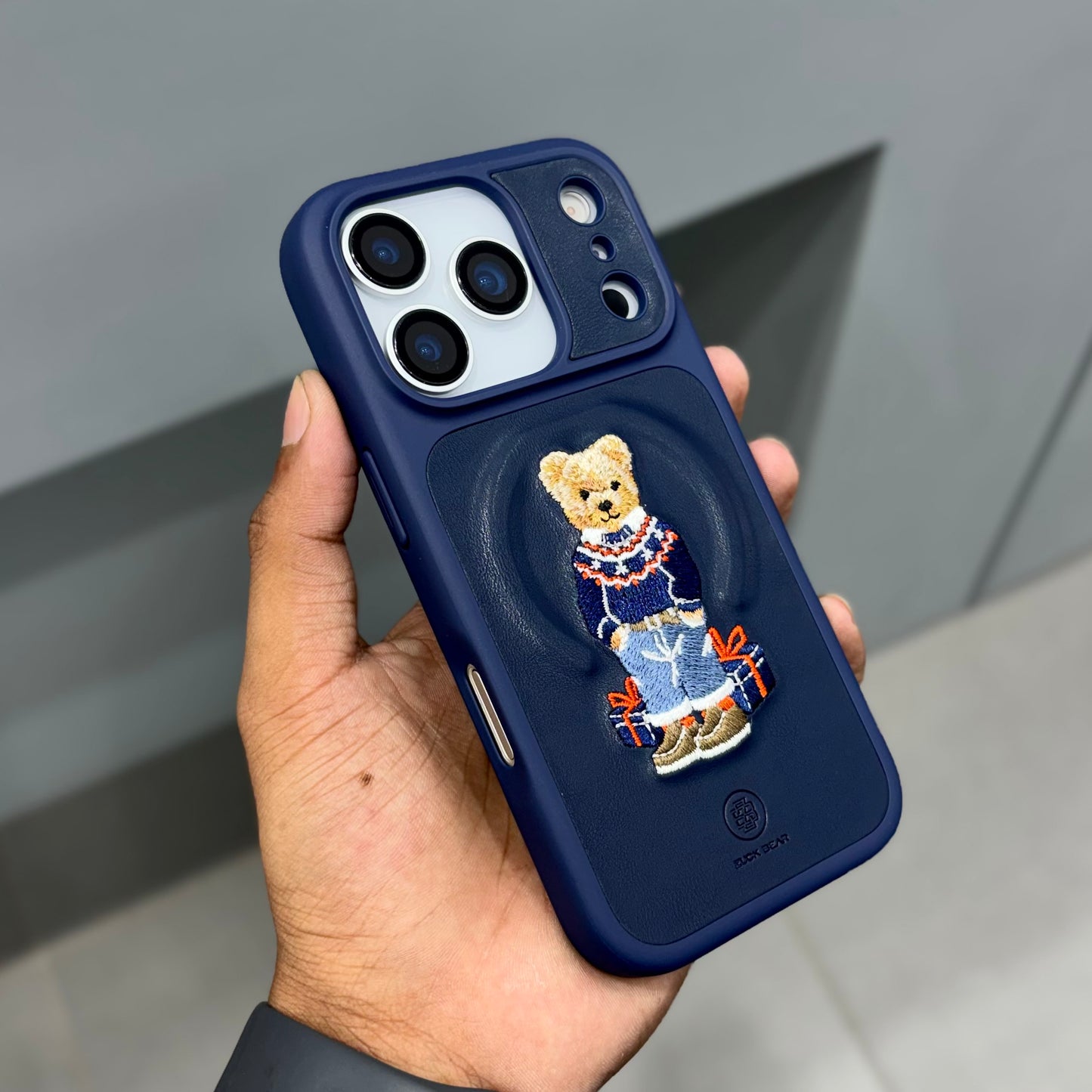 Zuks Bear Magsafe Case-Blue ( No. 2150 )