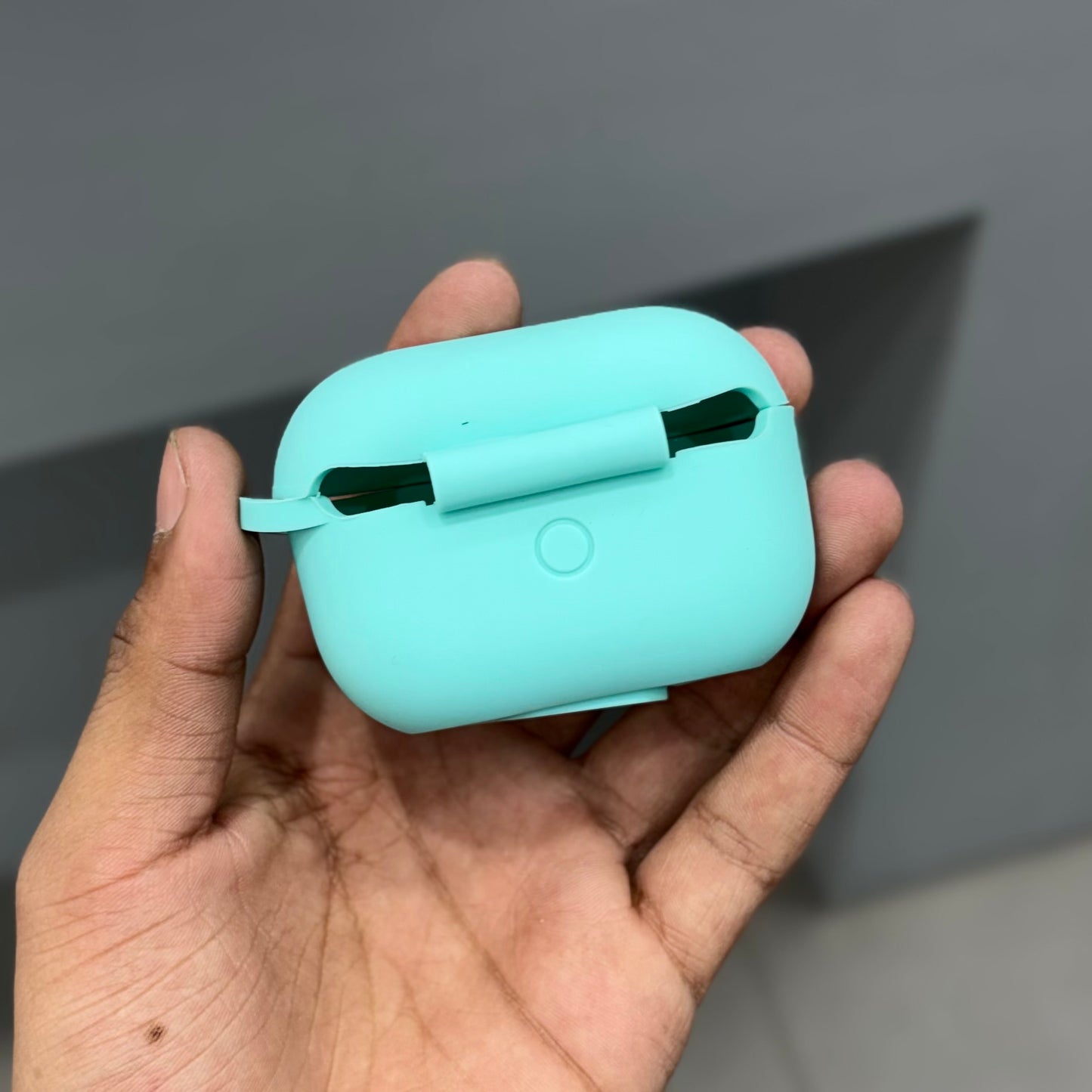 AIRPODS SILICON CASE - PASTAL MINT GREEN ( No. 2673 )