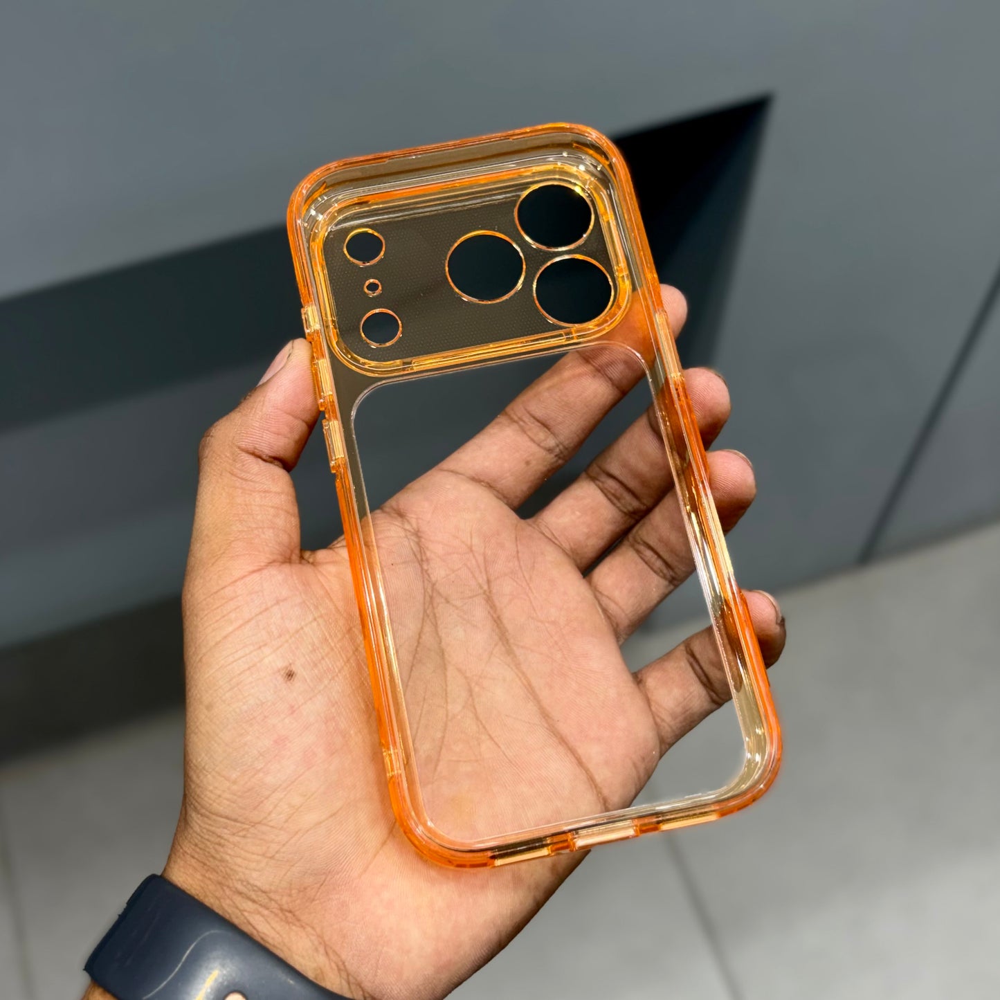 NYJOY CLEAR CASE TNT - ORANGE ( No. 2415 )