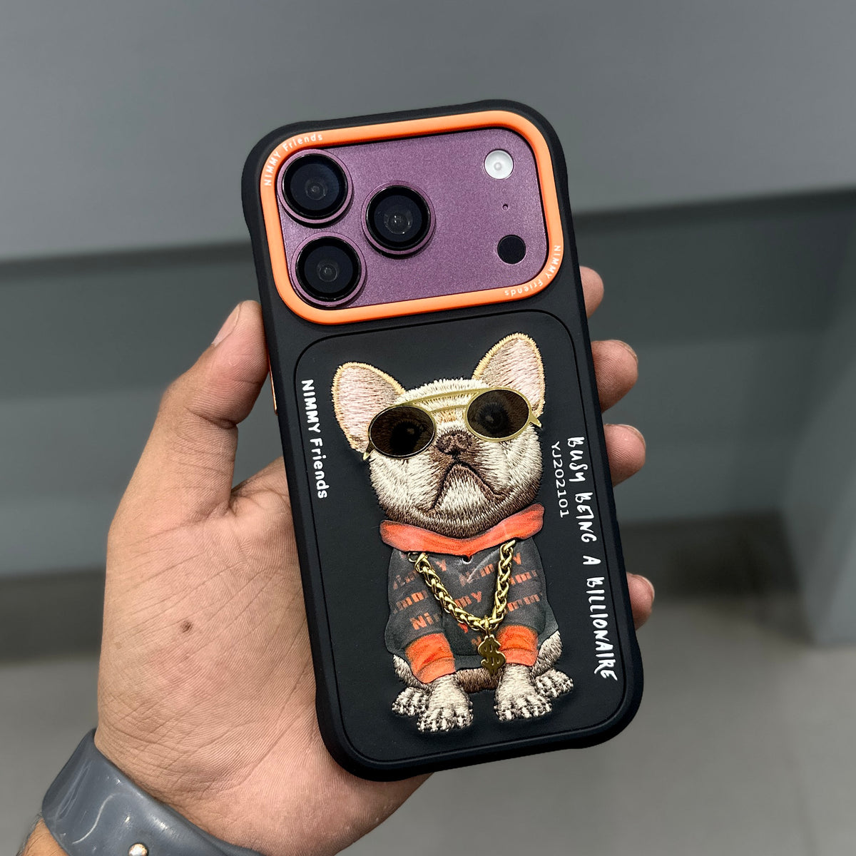 NIMMY DOG CHAIN CASE-BLACK ( No. 2530 )