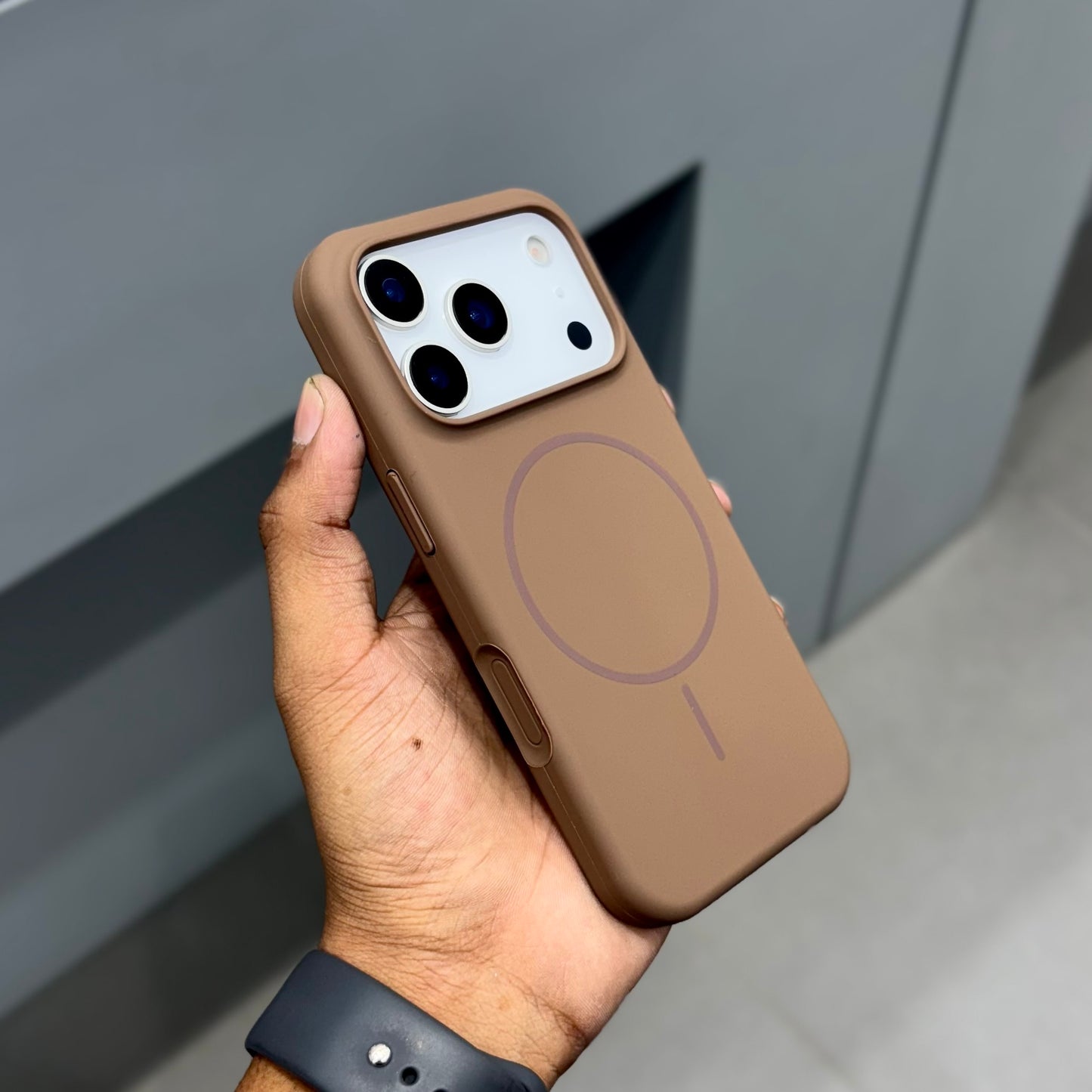 Honaiya Silicone With Magsafe Case ( No. 2066 )