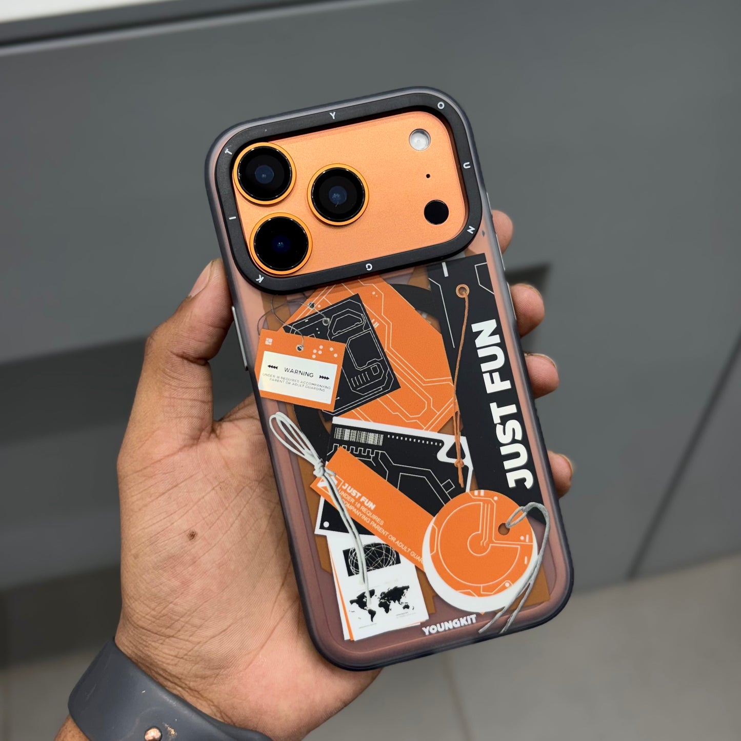 YOUNGKIT JUSTFUN Magsafe Case - Orange ( No. 2311 )