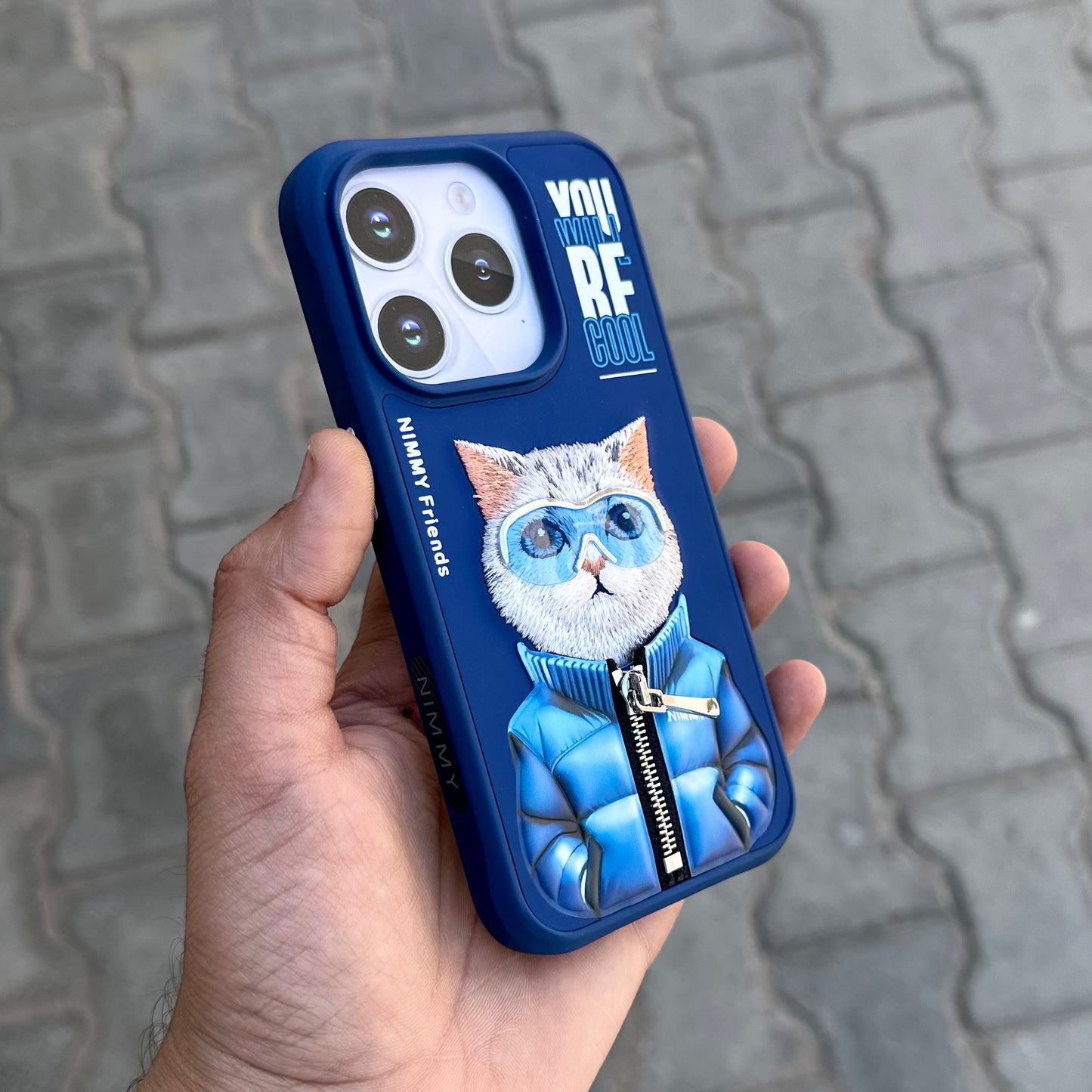 Nimmy Zipper Cat Case-Blue ( No. 1329 )
