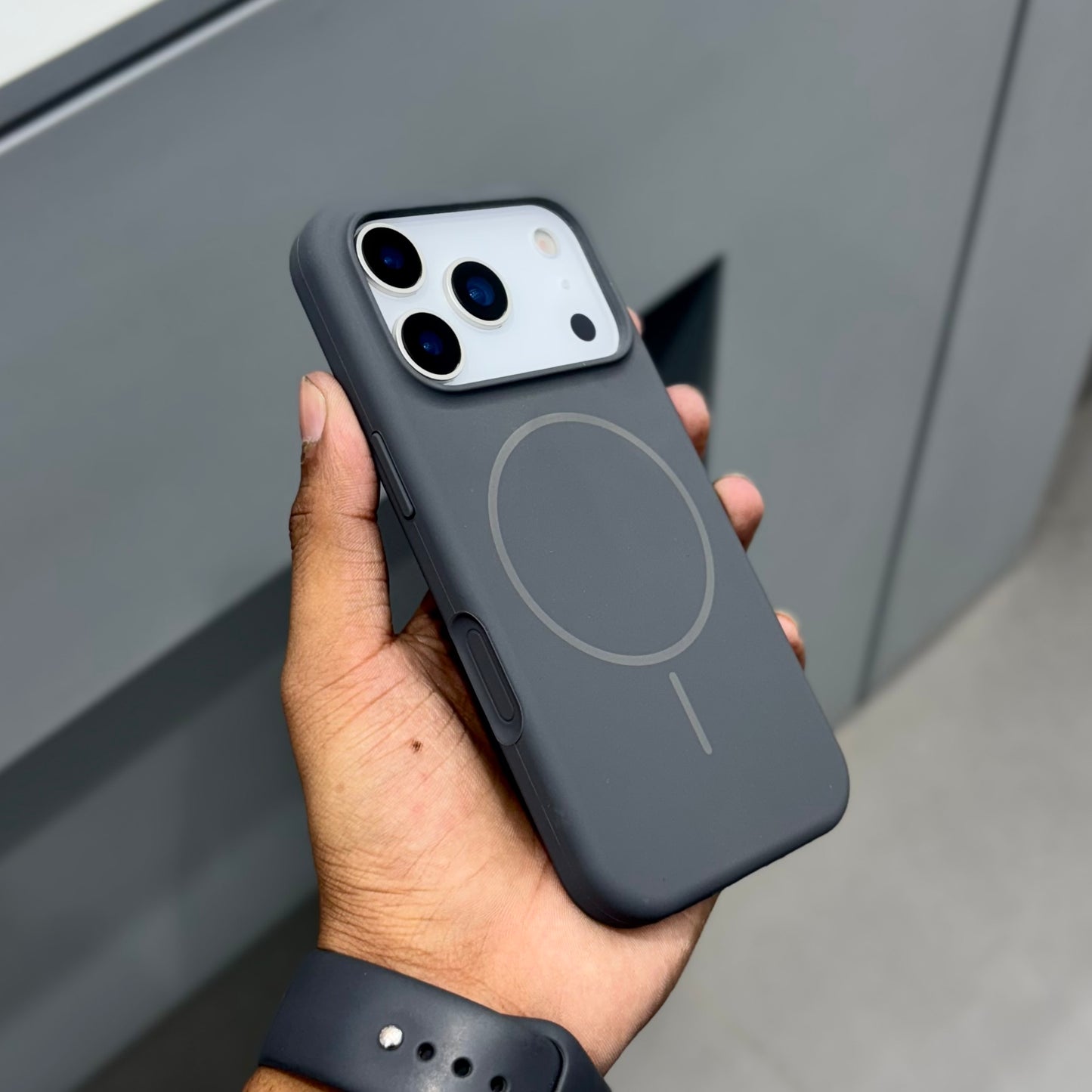 Honaiya Silicone With Magsafe Case ( No. 2066 )