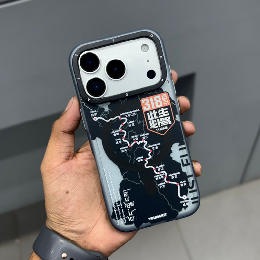 YOUNGKIT MAPS MAGSAFE CASE - BLACK ( No. 2391 )