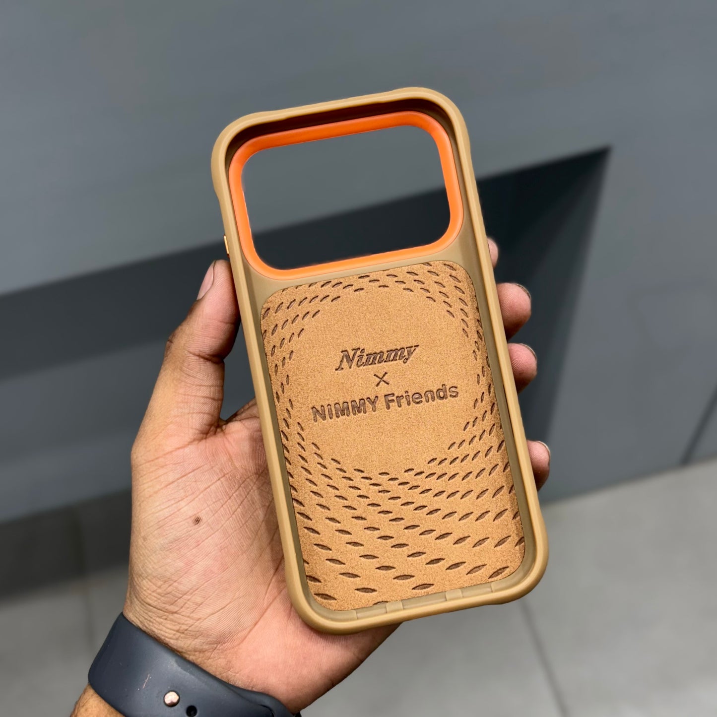 NIMMY POPUP CASE - BROWN ORANGE ( No. 2698 )