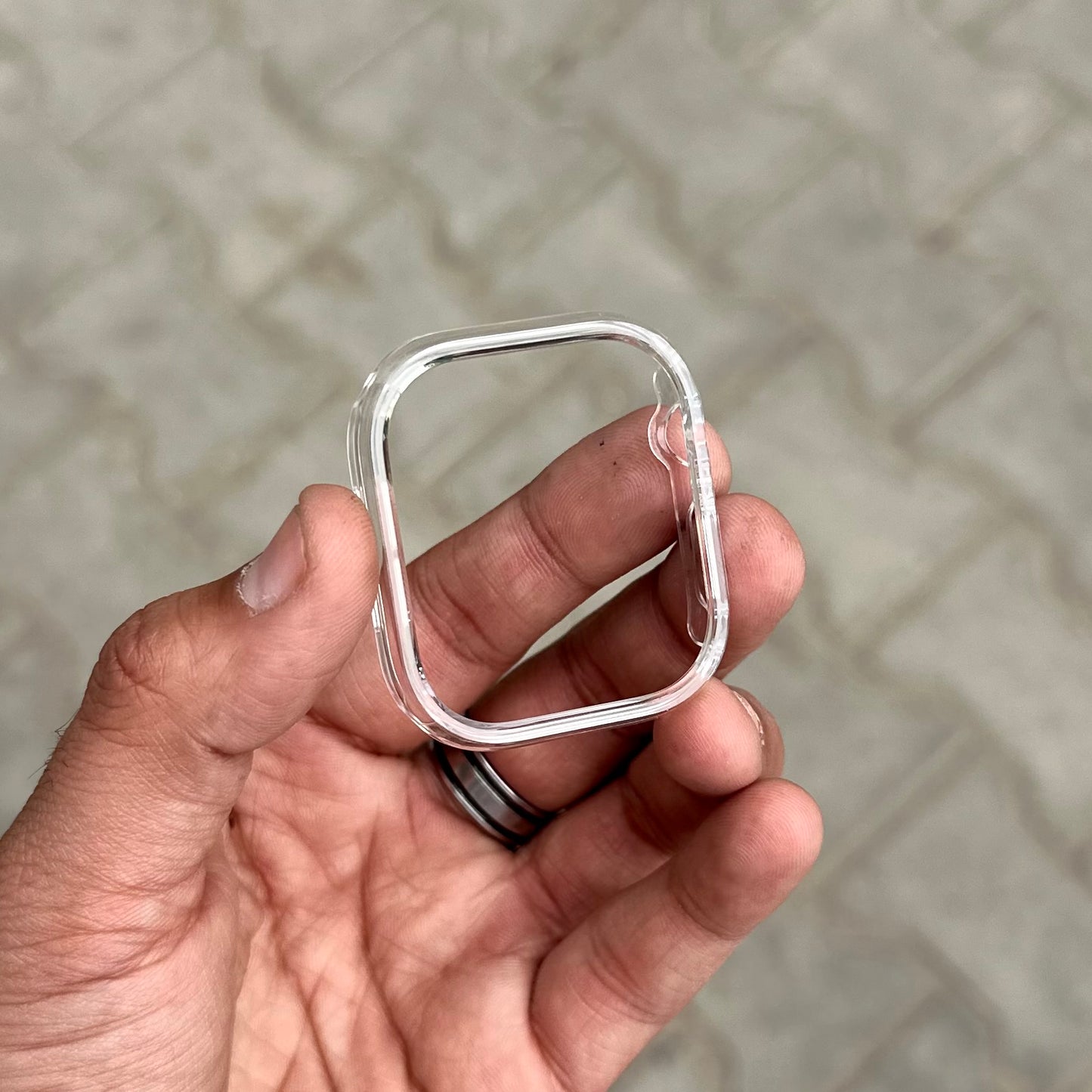 iWatch Bumper Case Without Glass- Transparent Glossy ( No.1357 )