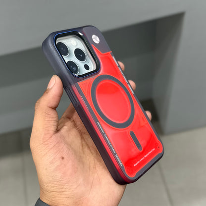 GRAFIX SAND FLOTING CASE WITH MAGSAFE - ORANGE ( No. 2649 )