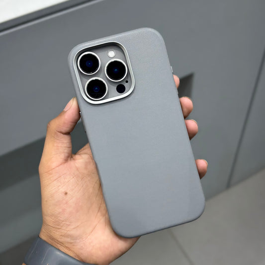 XUNDO R Leather Magsafe Case - Grey ( No. 2253 )