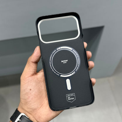 BENKS ARMOR REAL CARBON CASE MAGSAFE -BLACK ( No. 2830 )