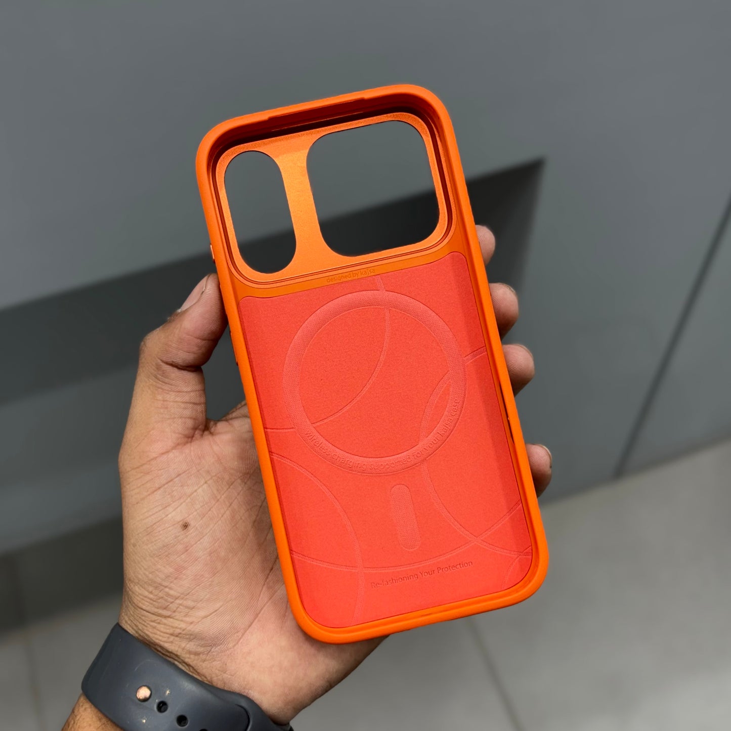 KAJSA FEAT UREASTIC MAGSAFE CASE - ORANGE 3.0 ( No. 2414 )