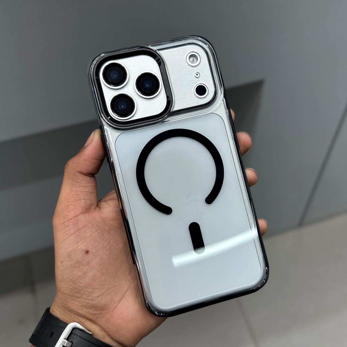 AURA METAL RING CASE MAGSAFE - BLACK ( No. 2789 )