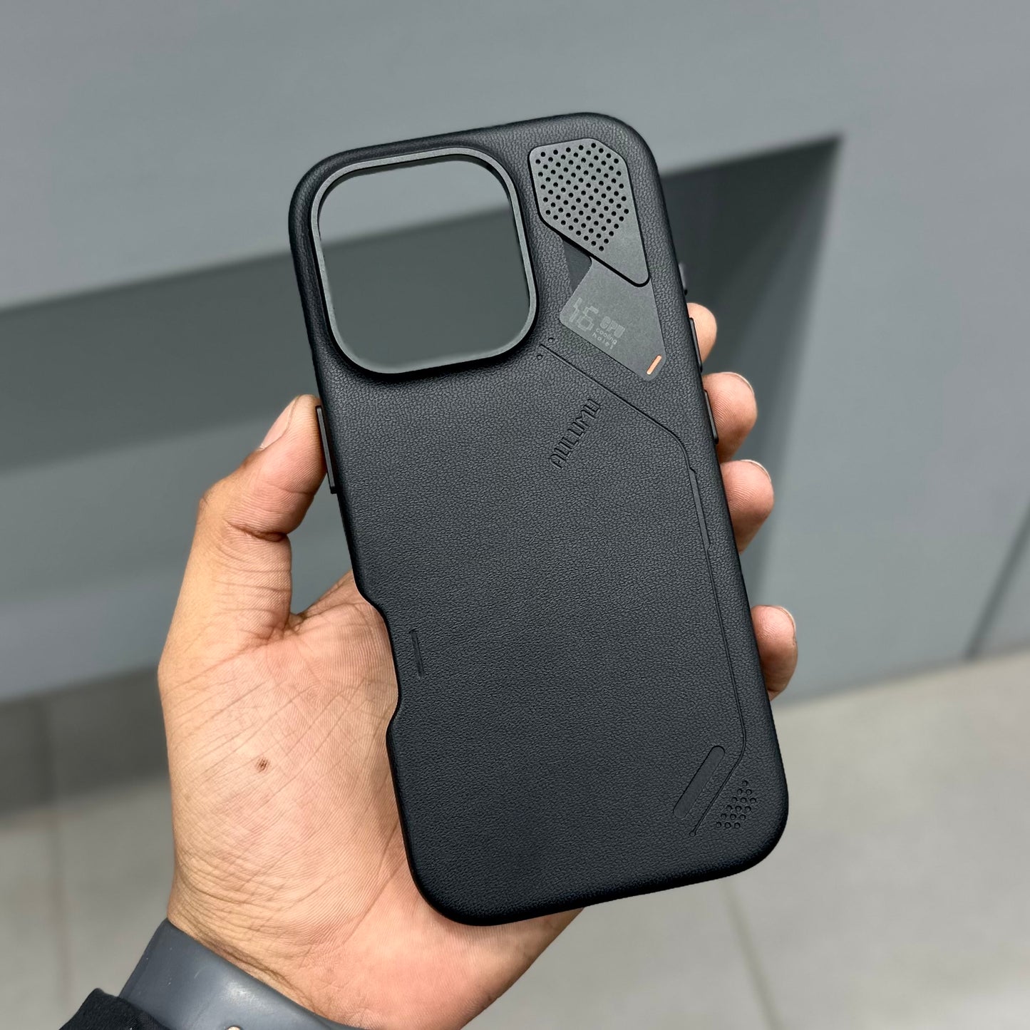 AULUMU VEGAN LEATHER CASE - BLACK ( No. 2639 )