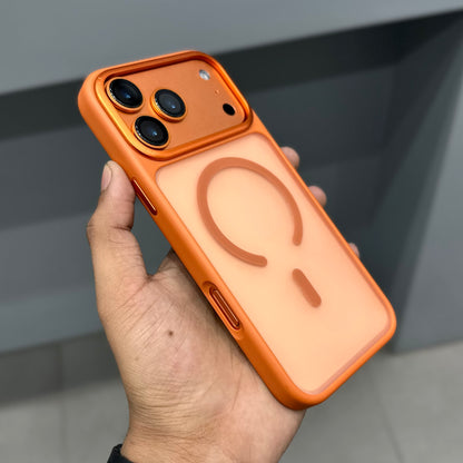 ICON SEMI TRANSLUCENT CASE MAGSAFE - ORANGE ( No. 2869 )