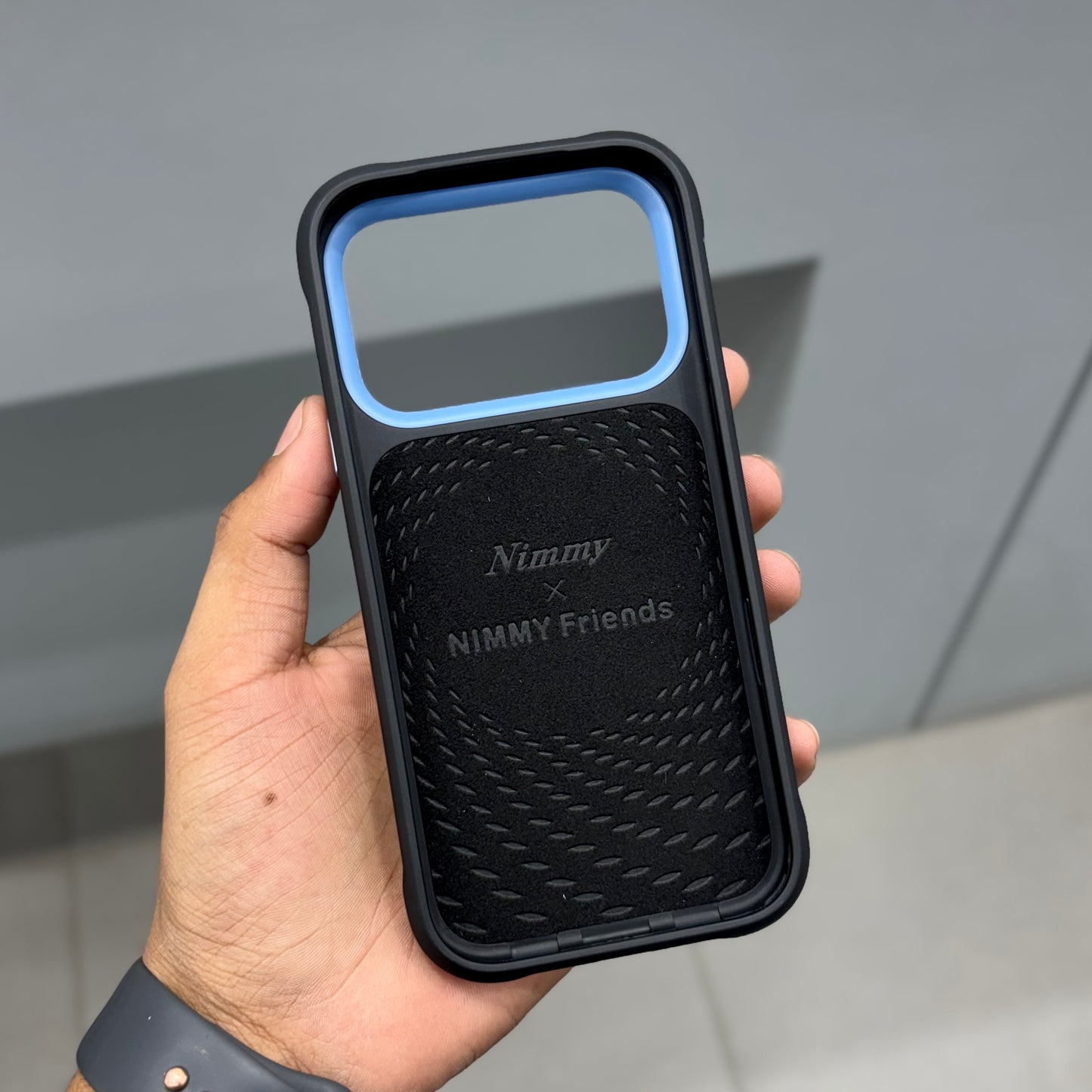 NIMMY DOG CHAIN CASE - BLACK BLUE 2.0 ( No. 2532 )