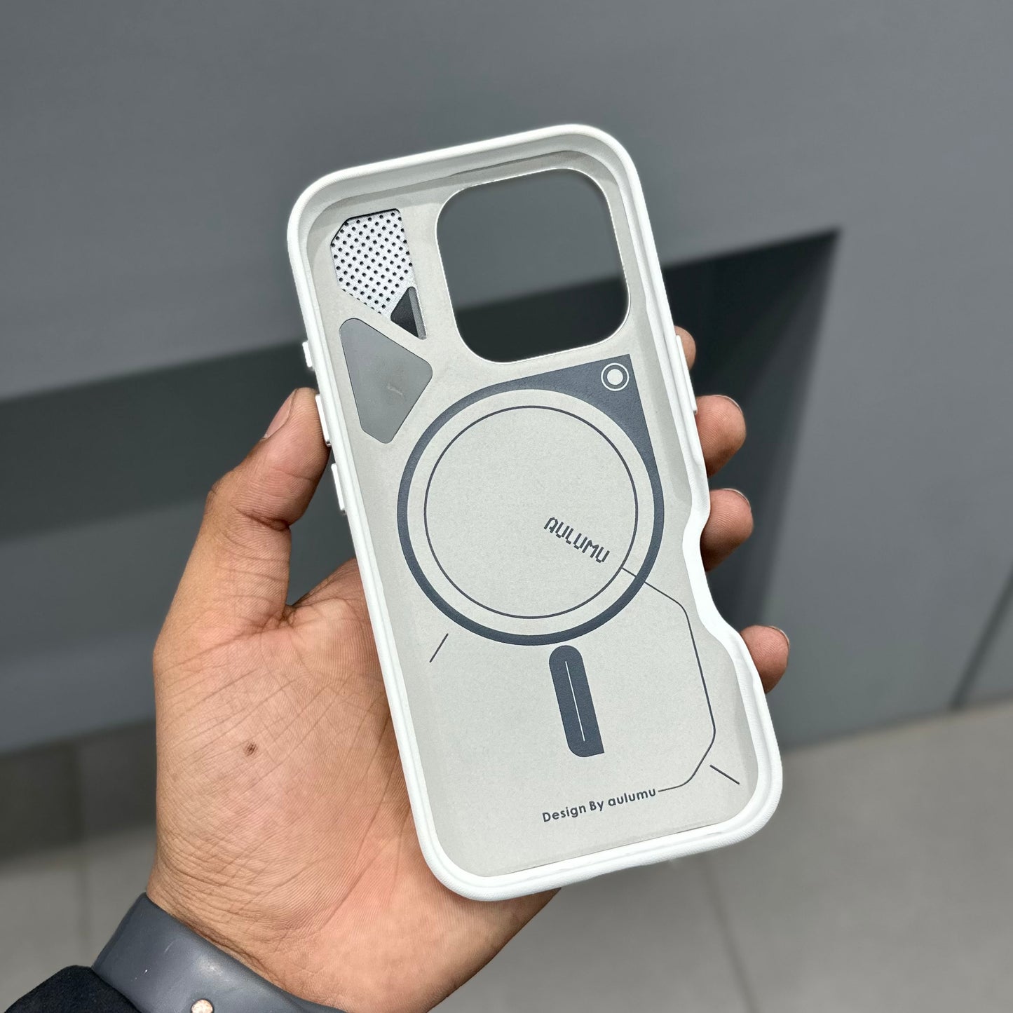 AULUMU VEGAN LEATHER CASE - WHITE ( No. 2640 )