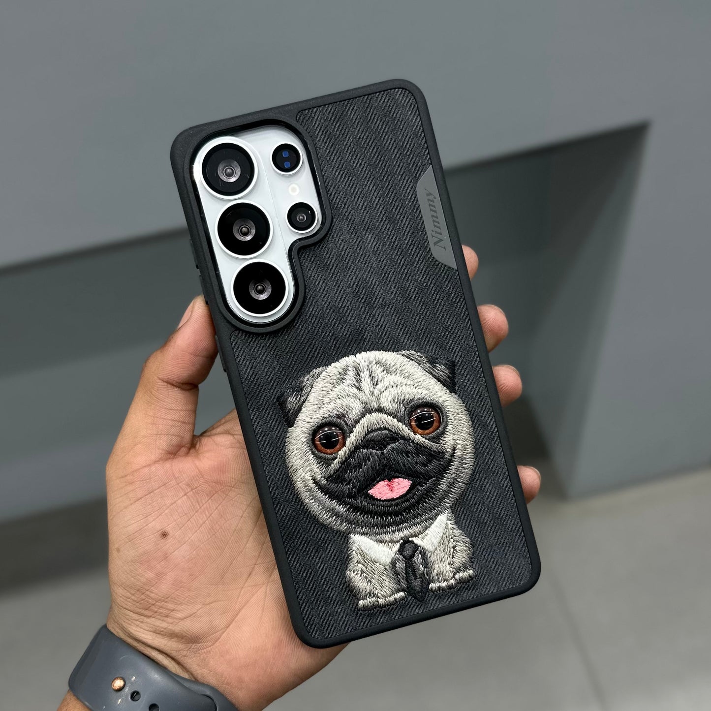NIMMY DOG SAMSUNG CASE-BLACK PUG ( No. 3238 )