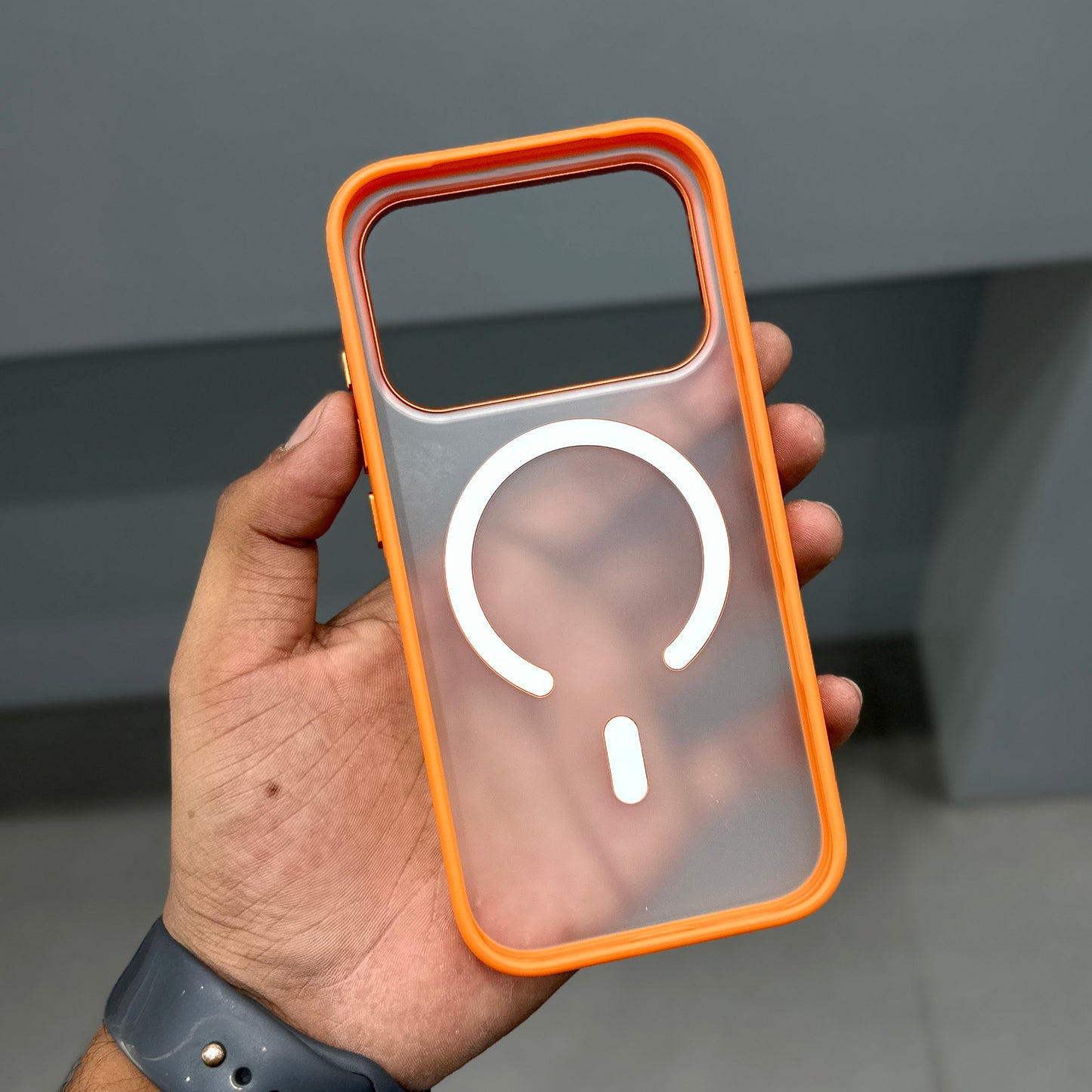 NY FROSTED SIDE SOFT CASE - ORANGE ( No. 2735 )