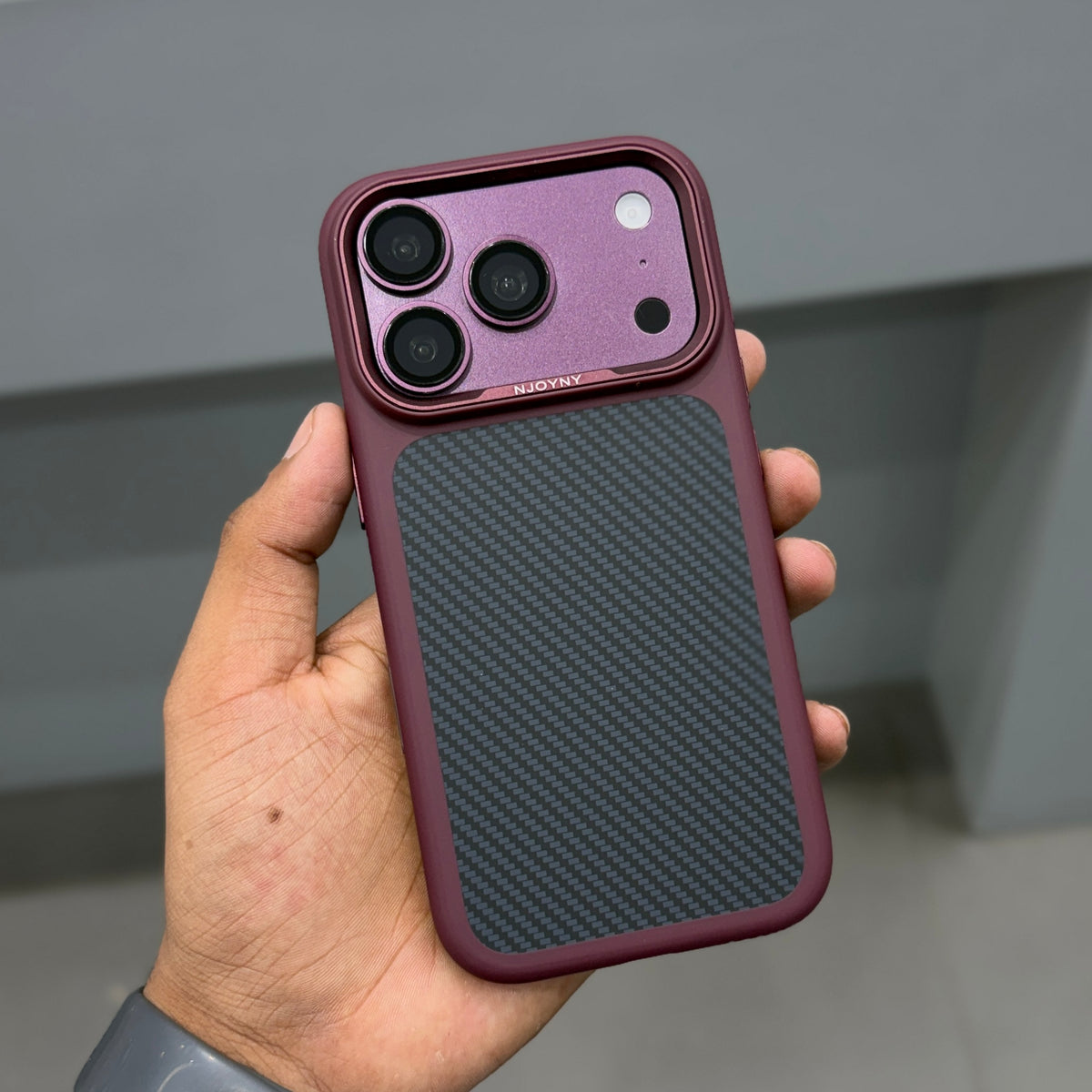 NY ZERO SENSE A CLASS CASE - WINE RED ( No. 3871 )