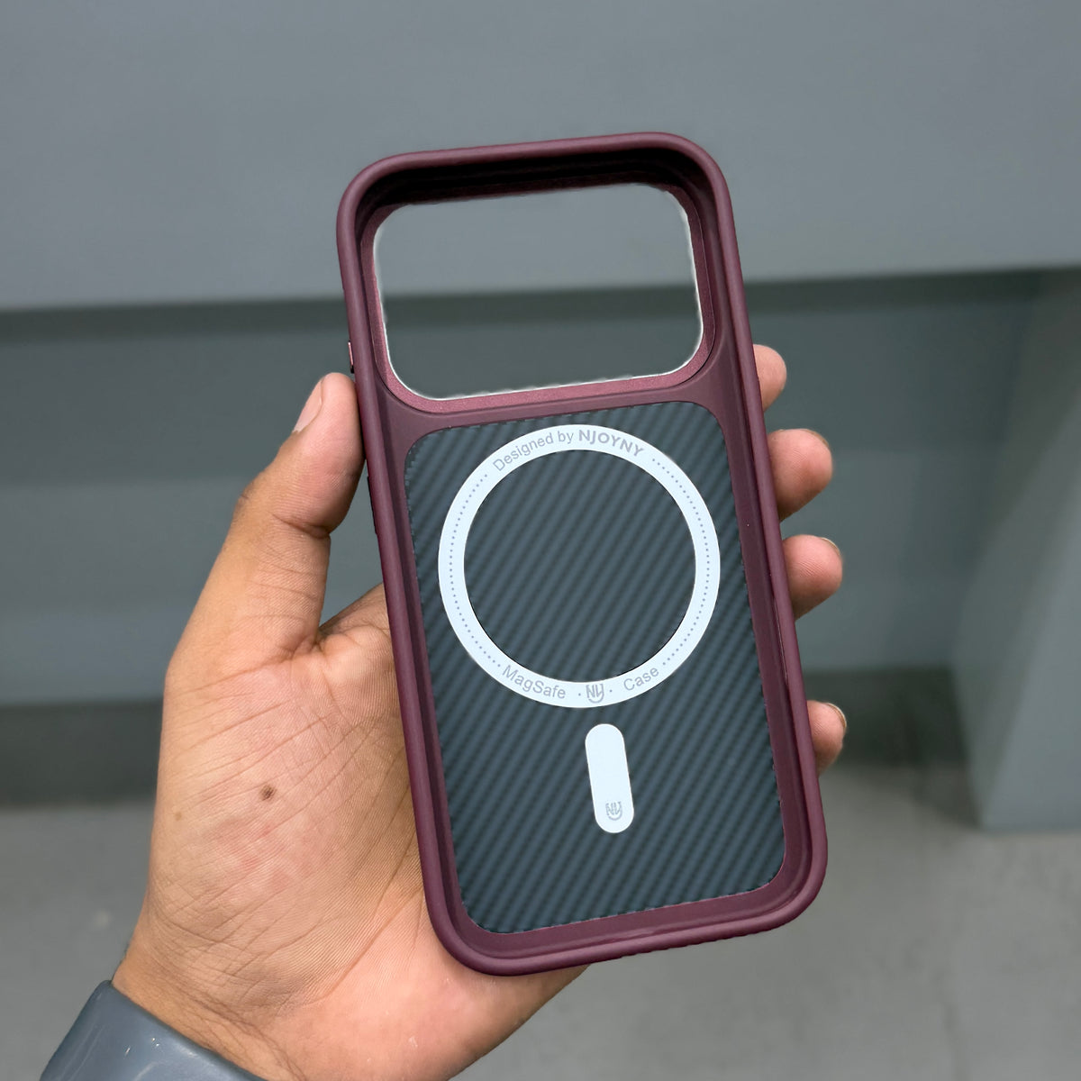 NY ZERO SENSE A CLASS CASE - WINE RED ( No. 3871 )