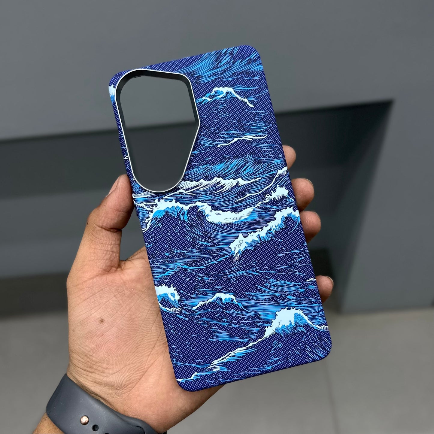 LUXO CARBON CASE SAMSUNG- BLUE WAVES ( No. 3170 )