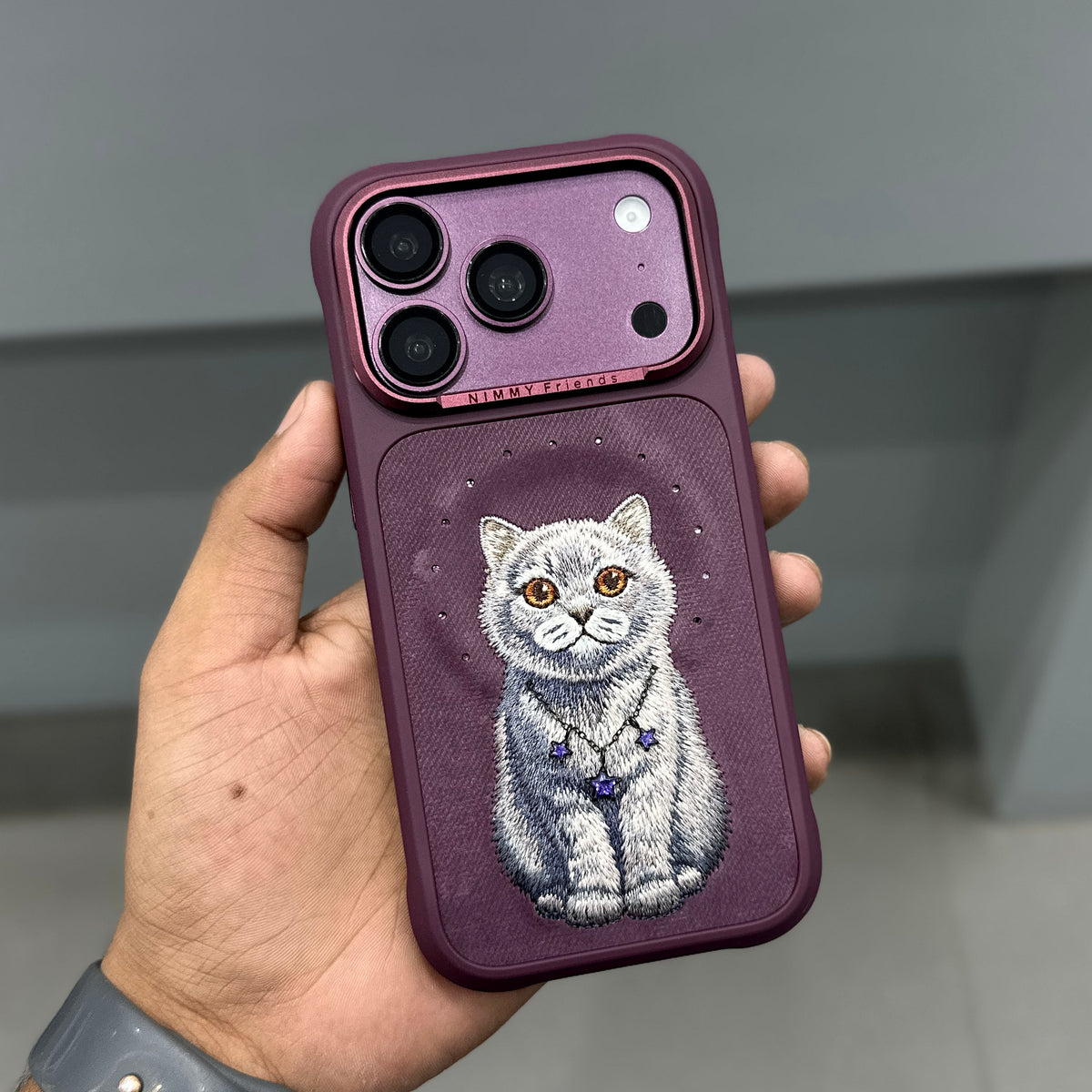 NIMMY FASION SERIES MAGSAFE - WINE RED CAT ( No. 3970 )