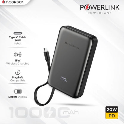 NEOPACK POWERLINK MAGSAFE POWER BANK - BLACK ( No. 3958 )