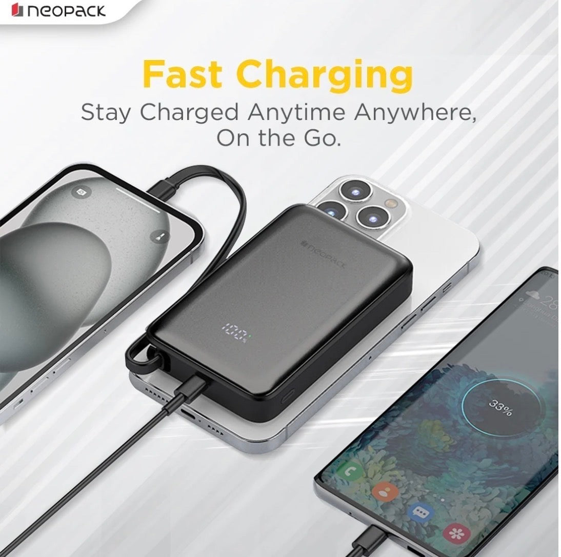 NEOPACK POWERLINK MAGSAFE POWER BANK - BLACK ( No. 3958 )